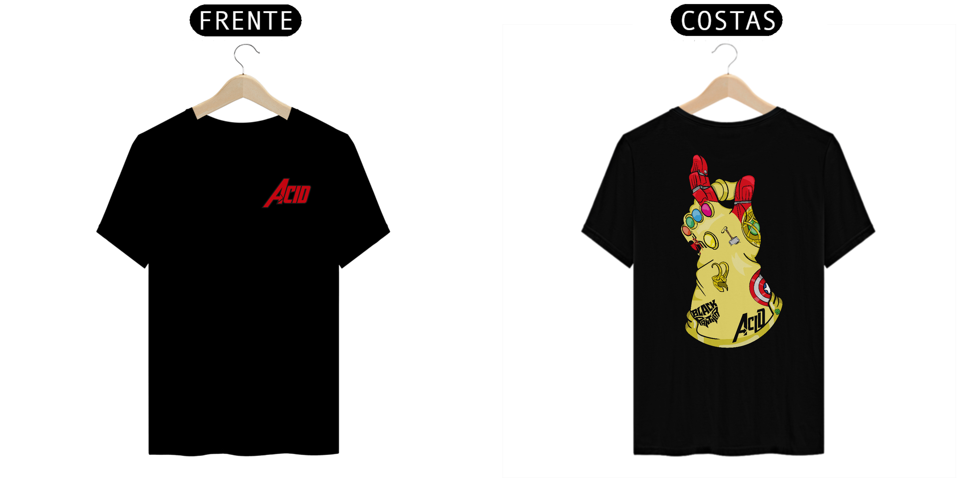 Vingadores - Frente e Costas