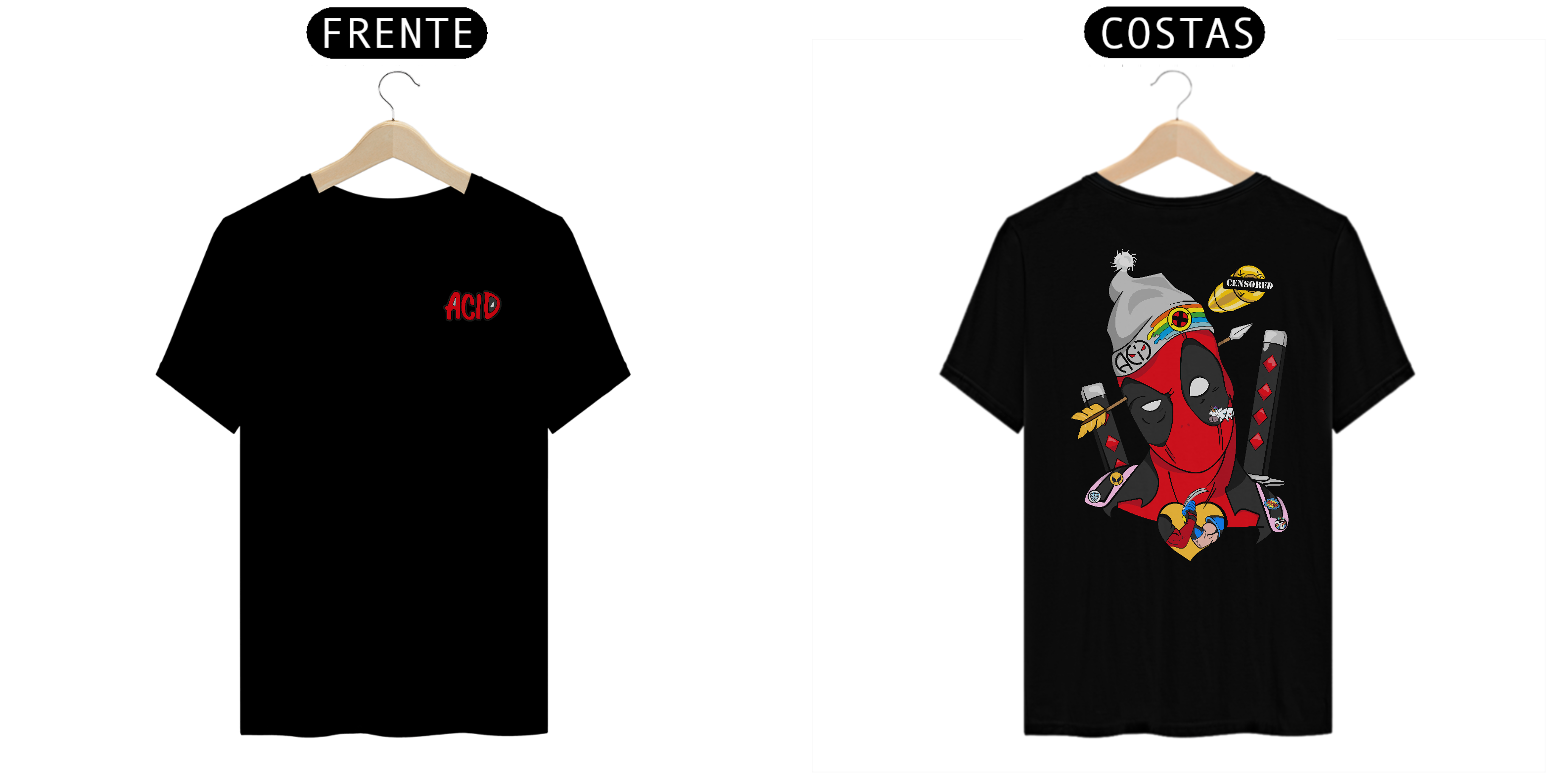 Deadpool - Frente e Costas