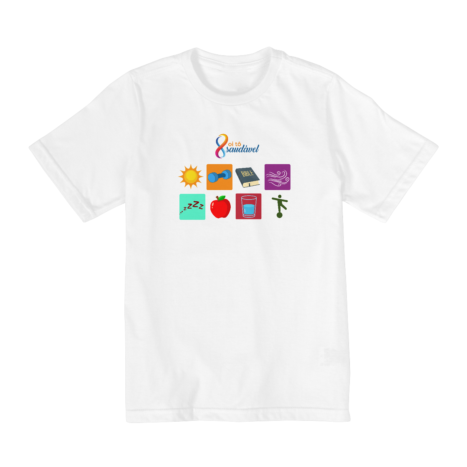 CAMISETA INFANTIL TAMANHO 2 A 8 REMÉDIOS NATURAIS