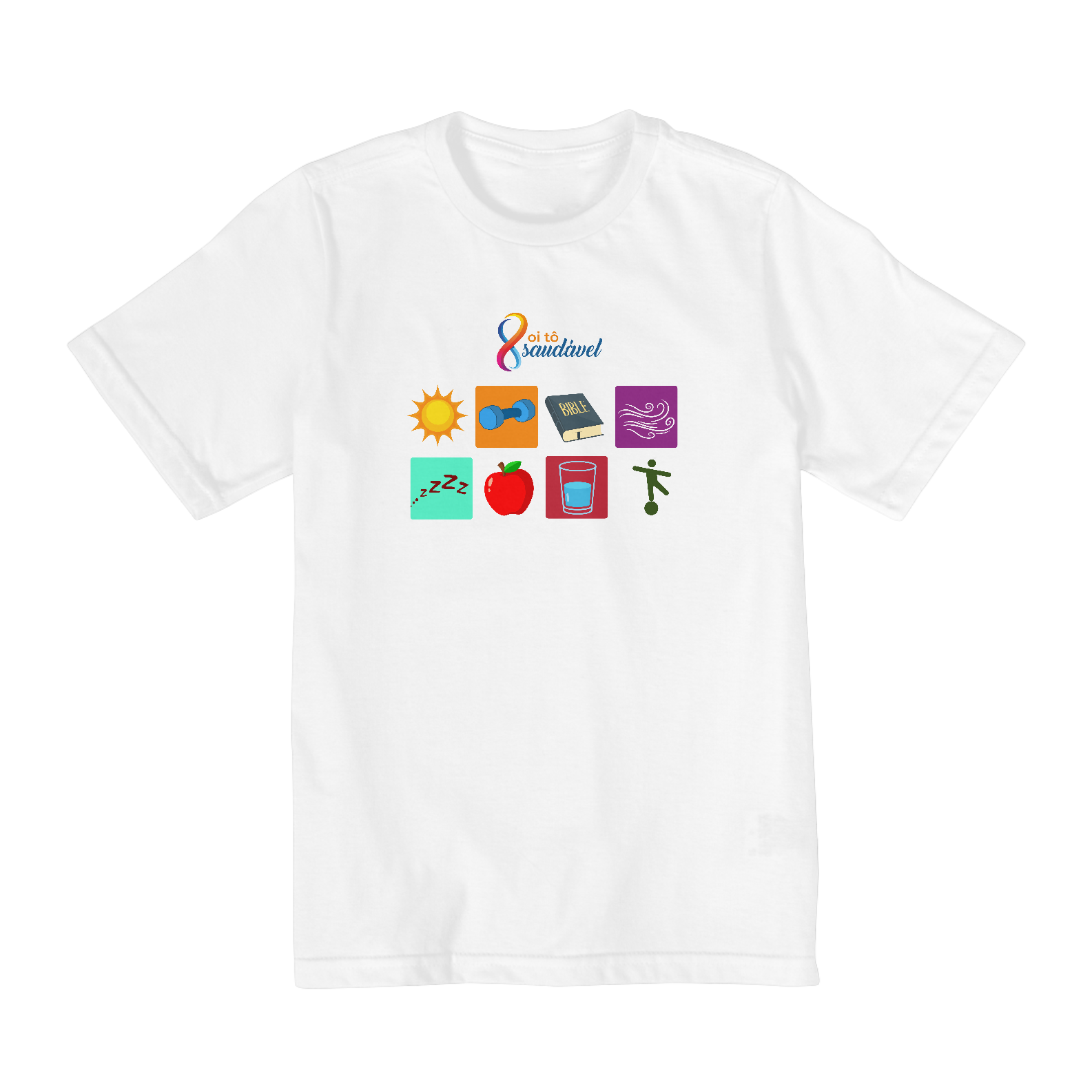 CAMISETA INFANTIL TAMANHOS 10 A 14 REMÉDIOS DA NATUREZA