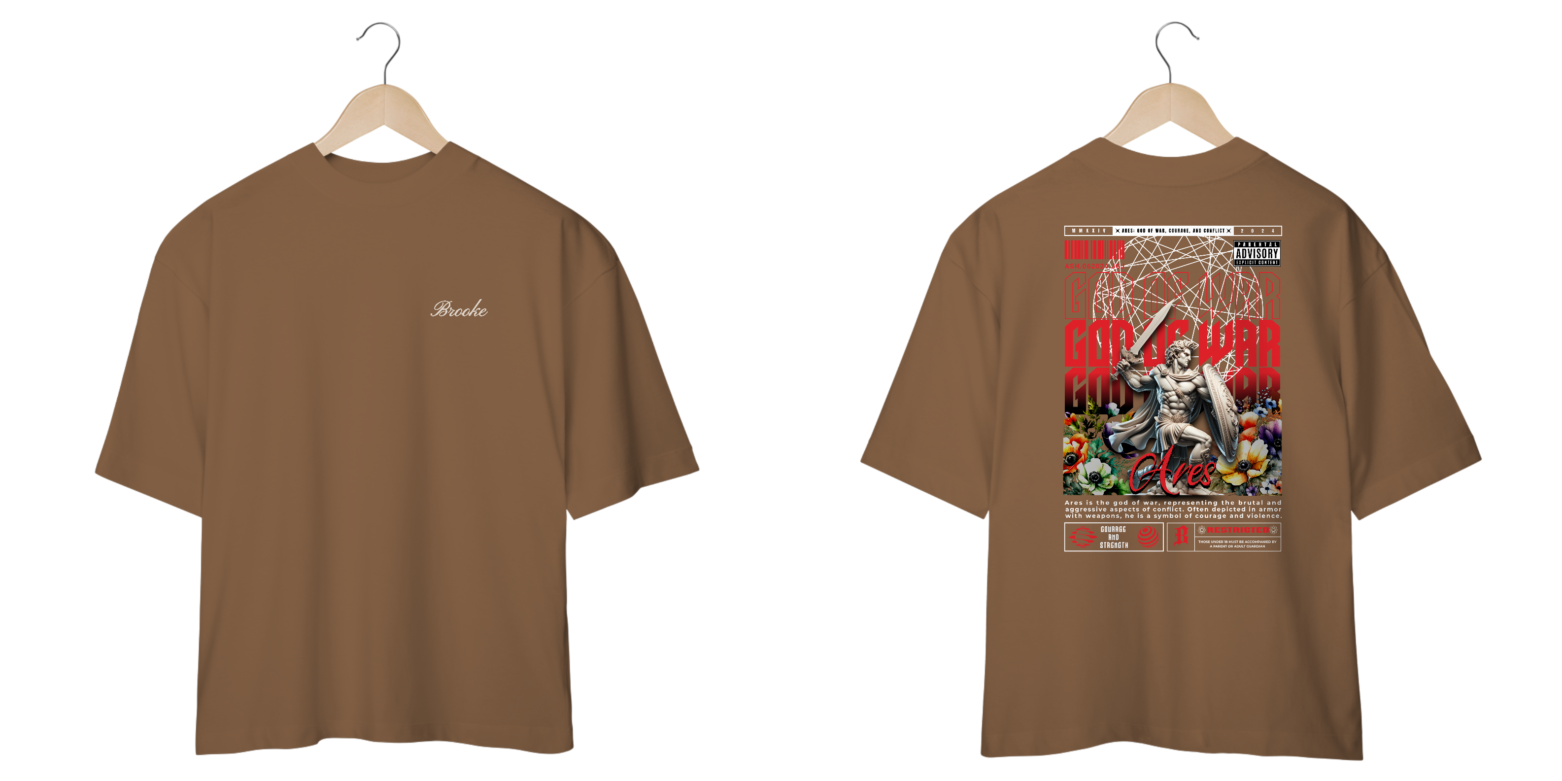 Camiseta Oversized Brooke Gods Collection God of War