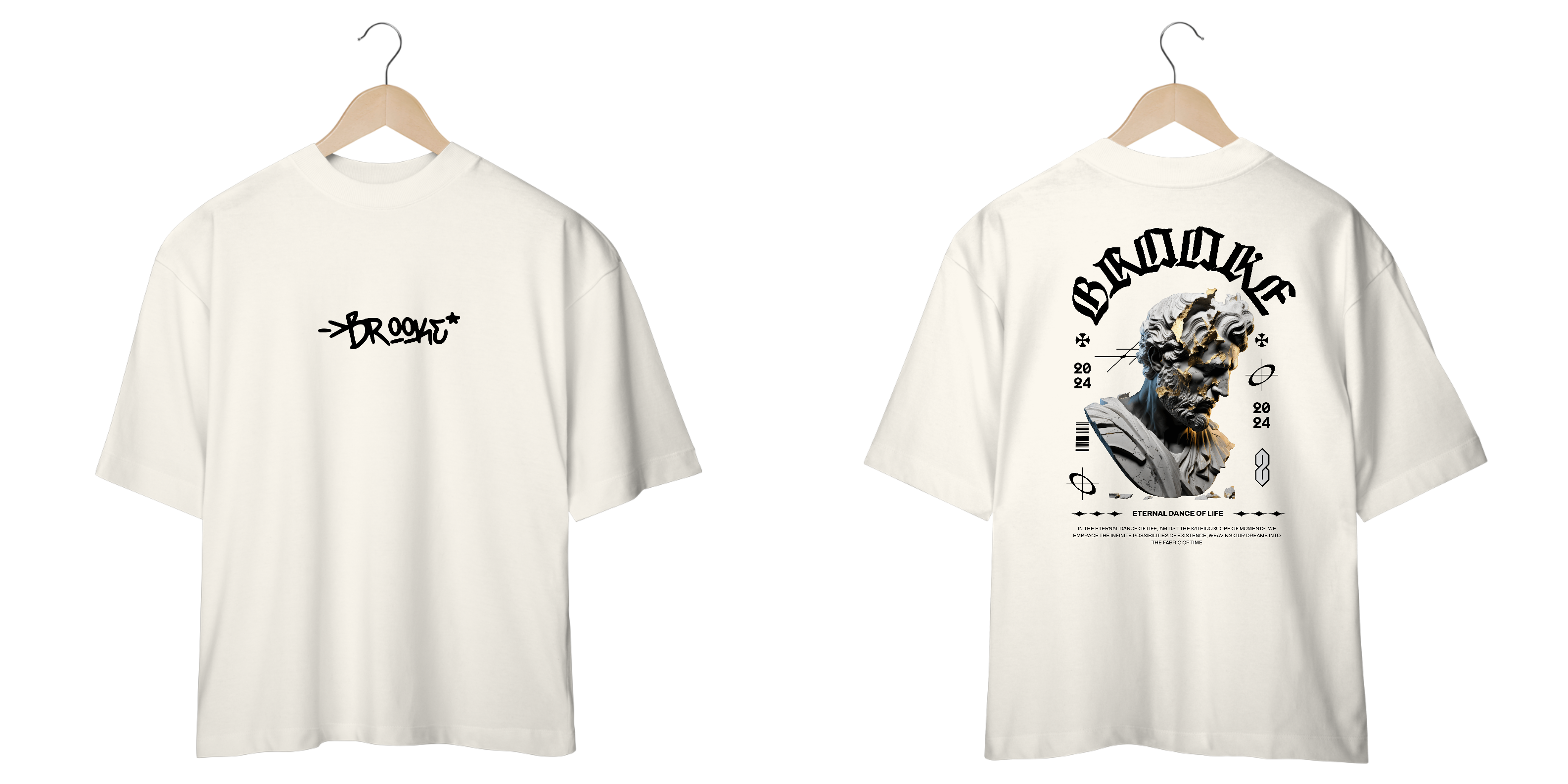 Camiseta Oversized Prime Brooke Sculptural Collection