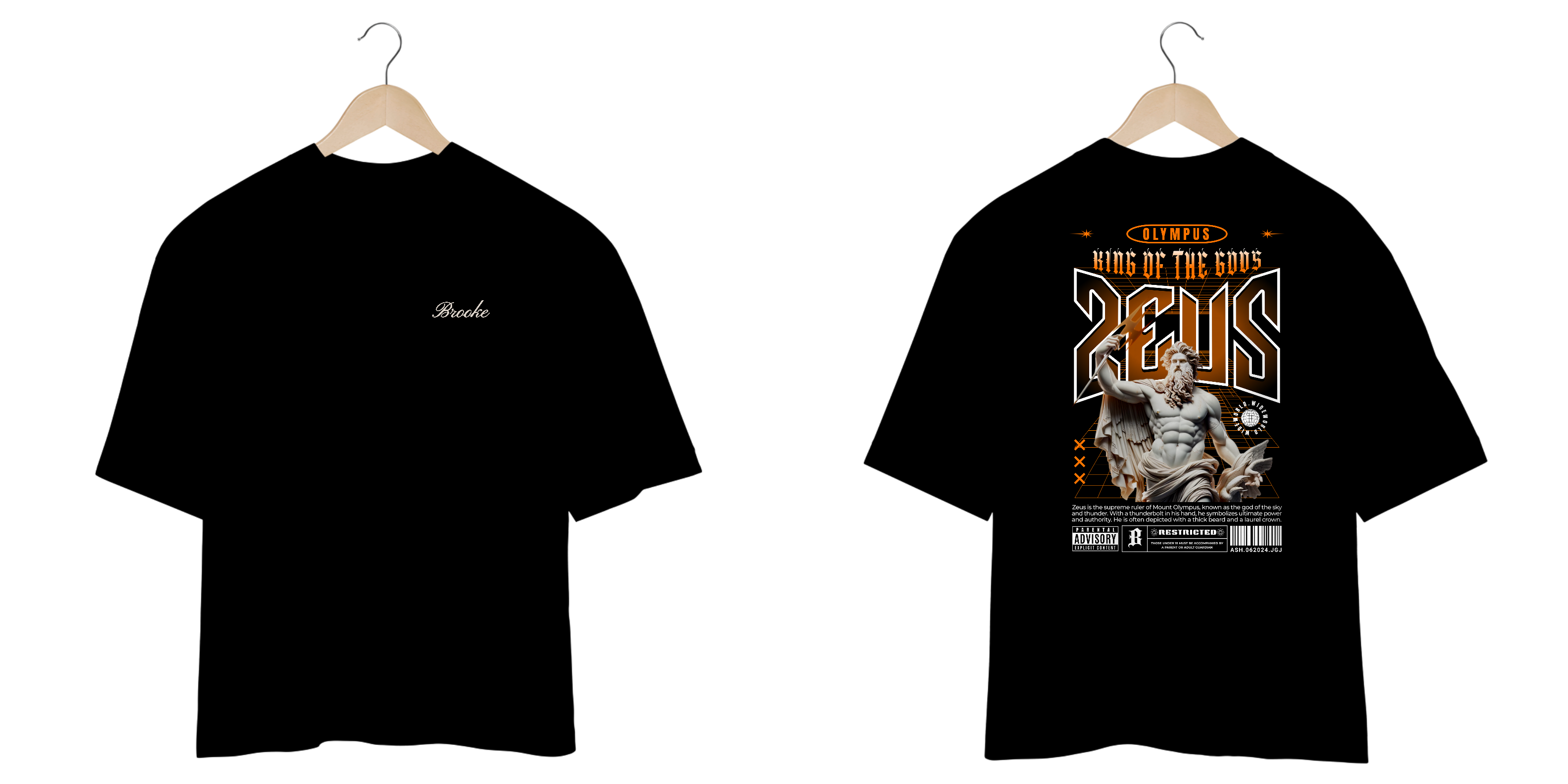 Camiseta Oversized Brooke Gods Collection Zeus