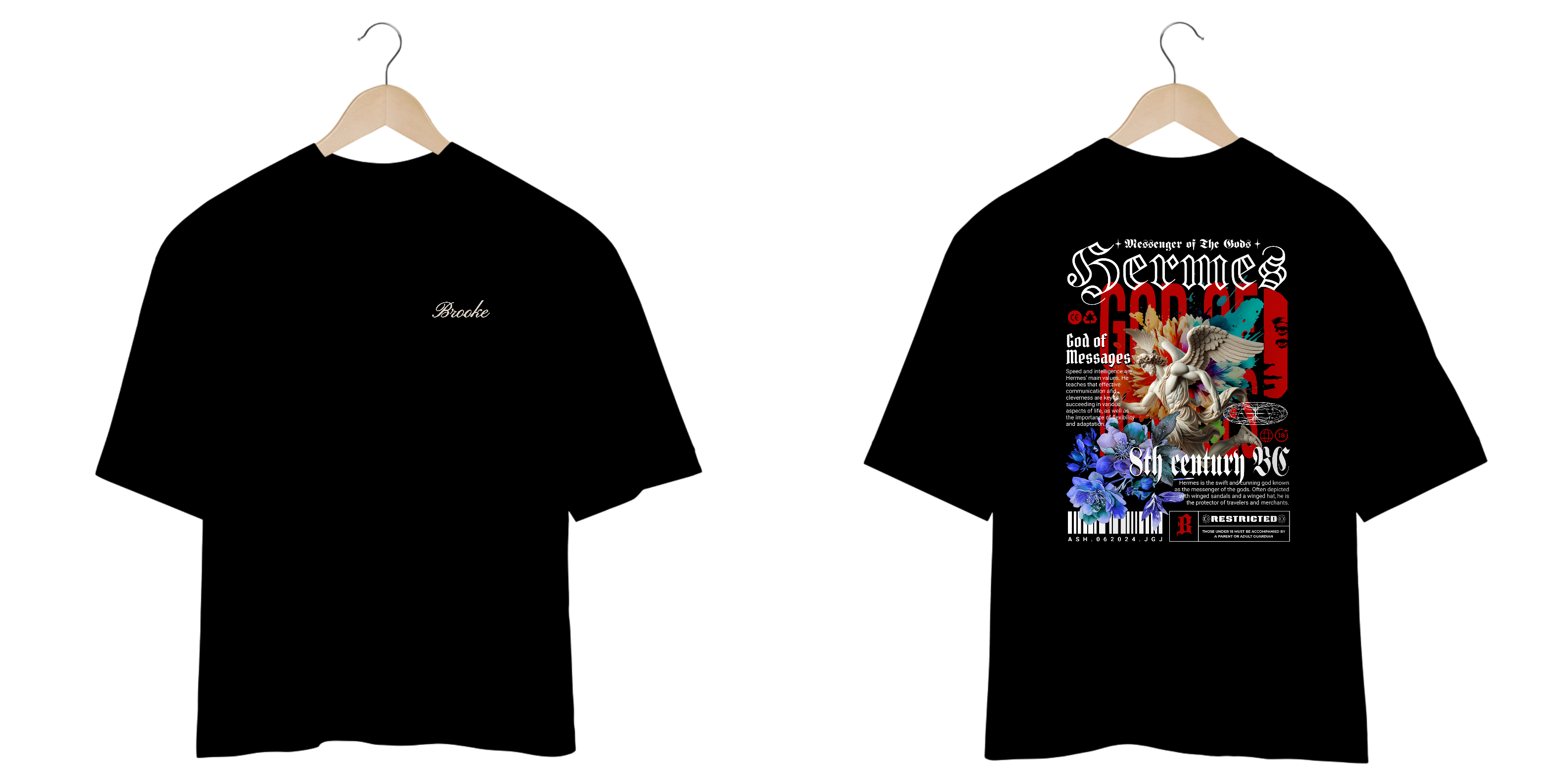 Camiseta Oversized Brooke Gods Collection Hermes