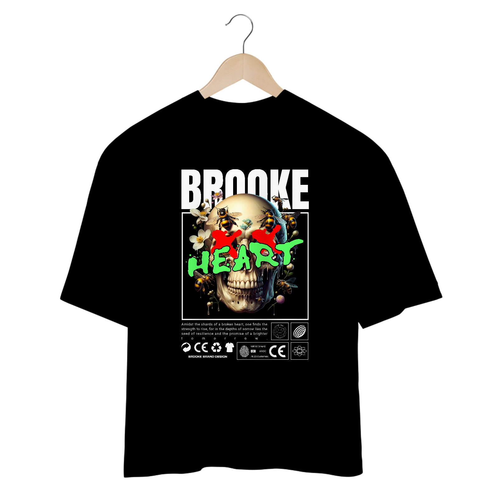Camiseta Oversized Brooke Heart