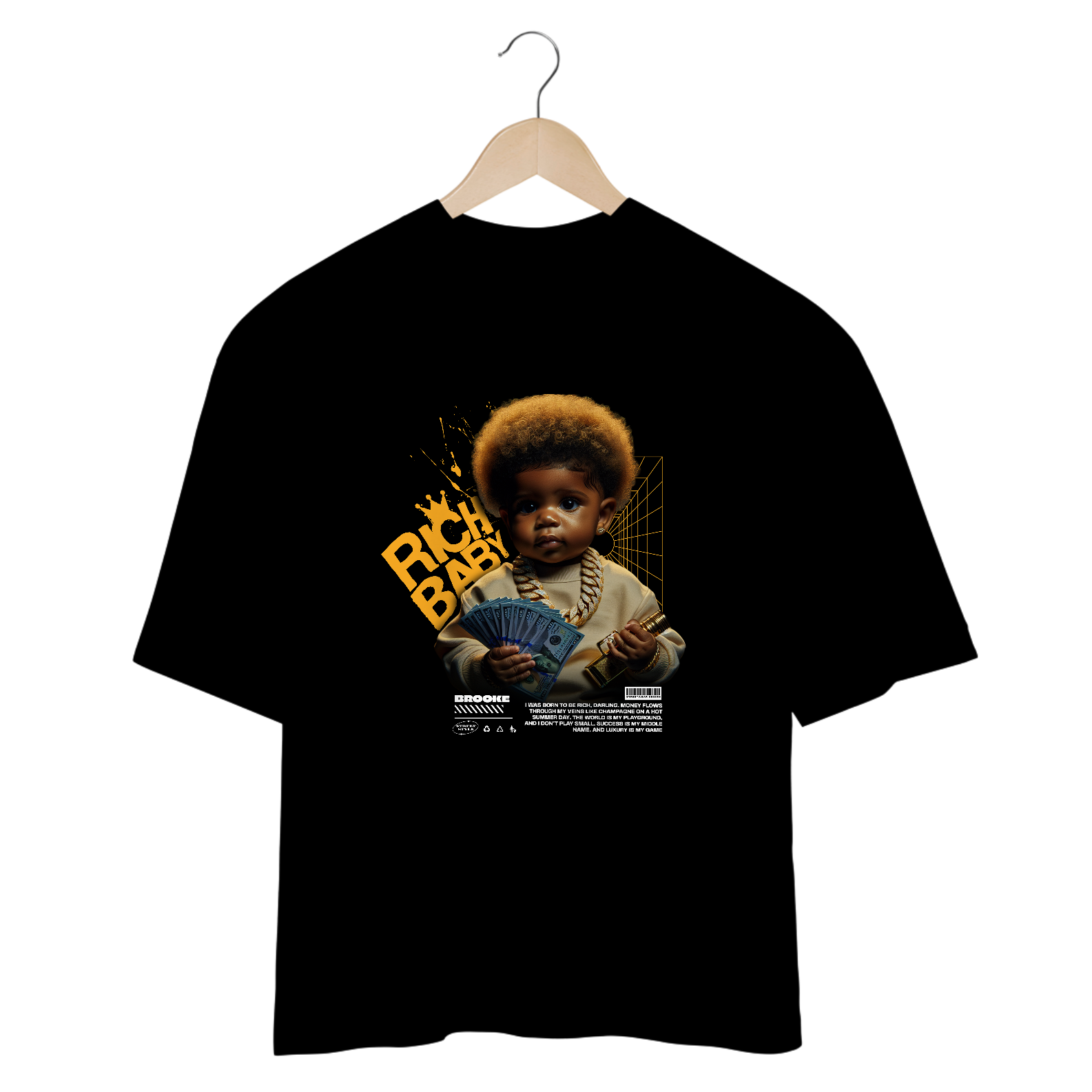 Camiseta Oversized Brooke Rich Baby