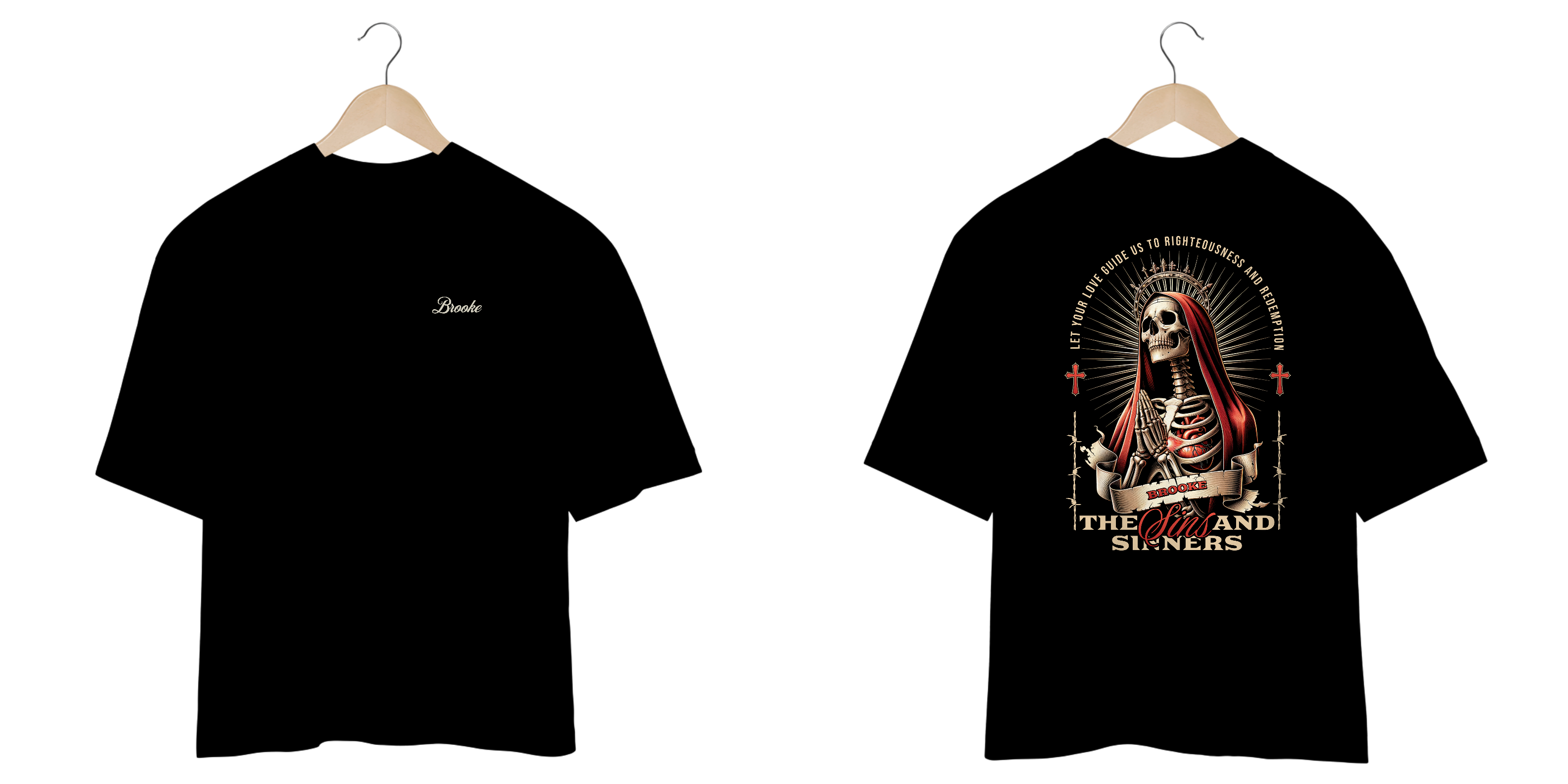 Camiseta Oversized Prime Brooke Skull