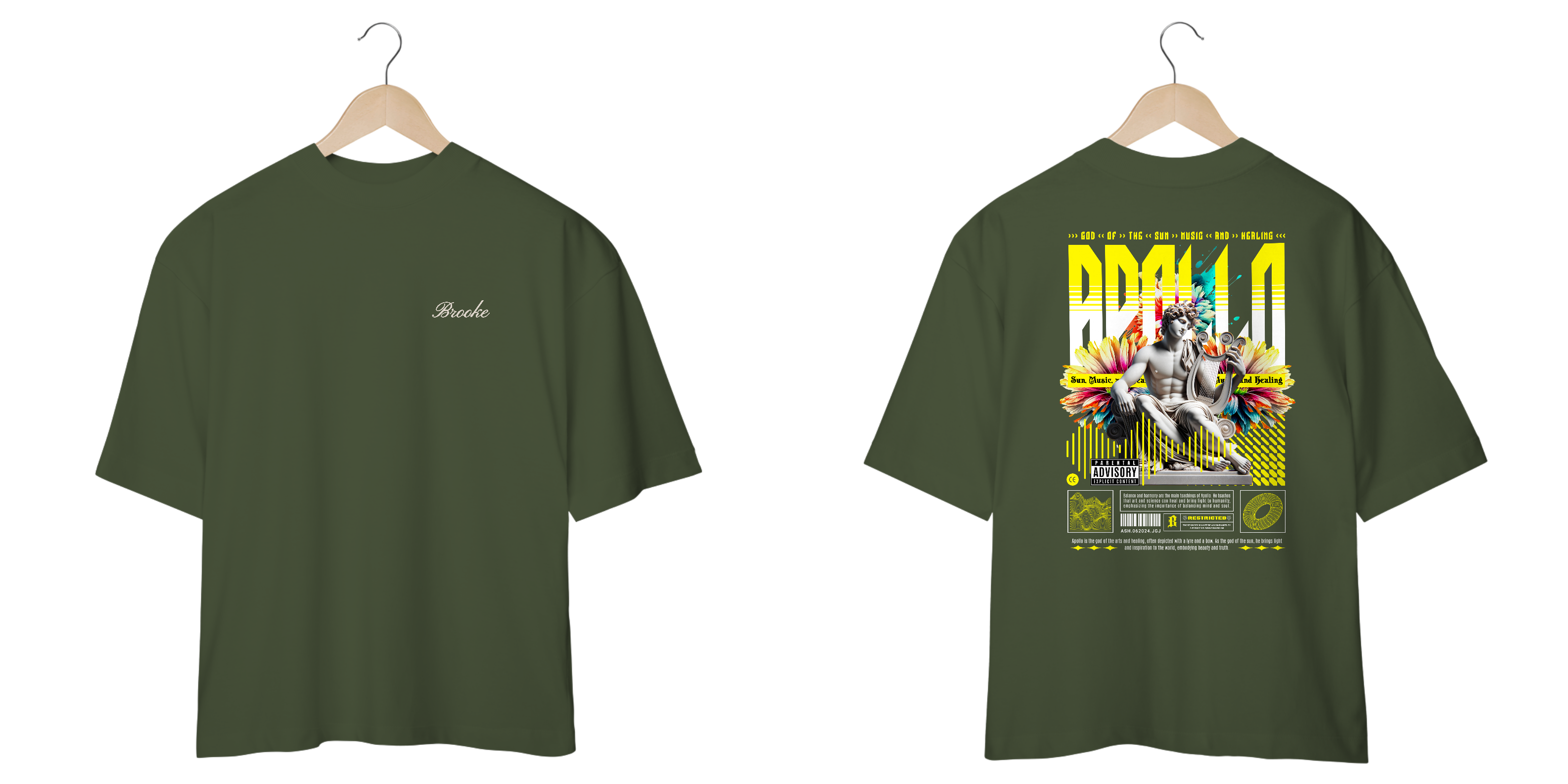 Camiseta Oversized Brooke Gods Collection Apollo