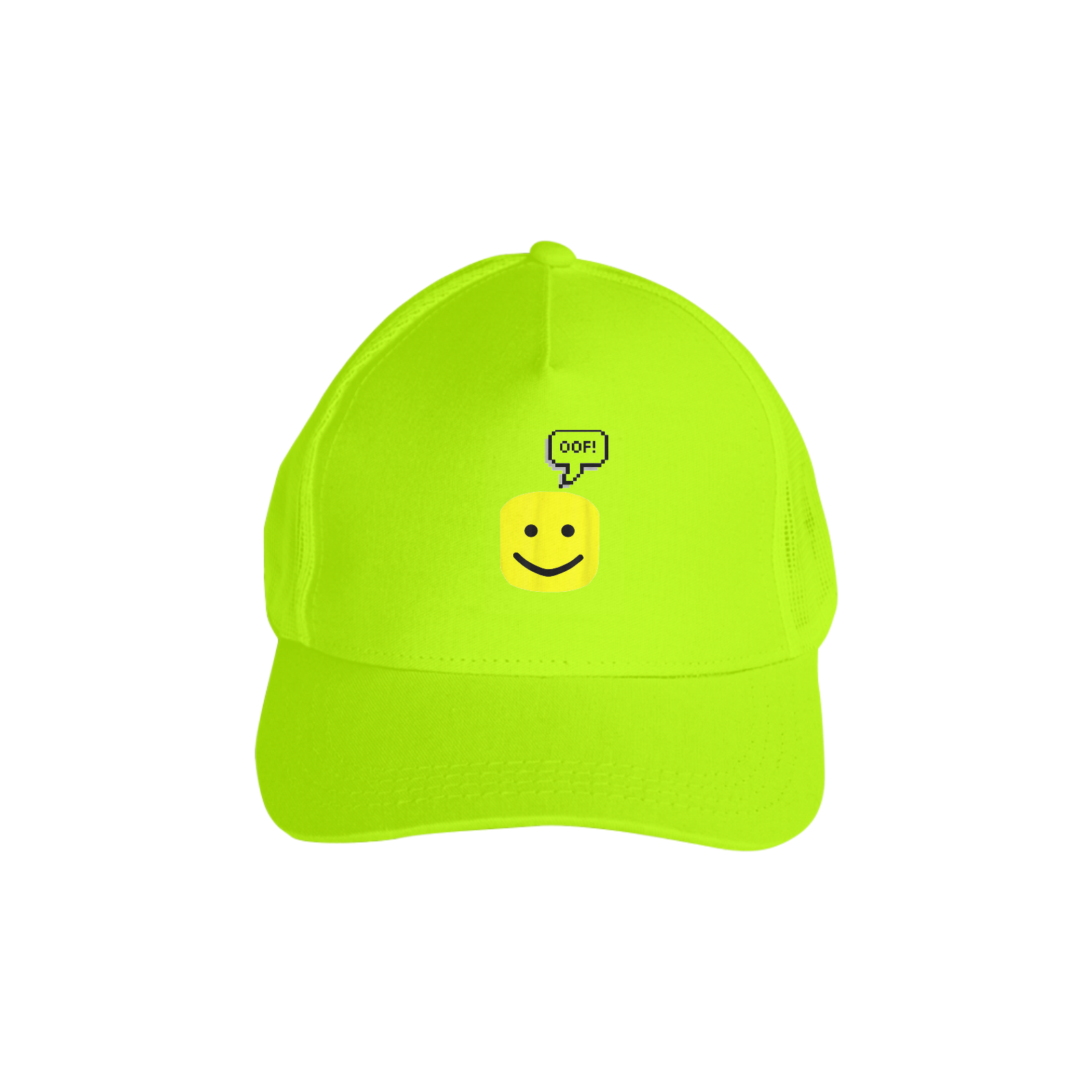 Boné Com Tela Noob Roblox