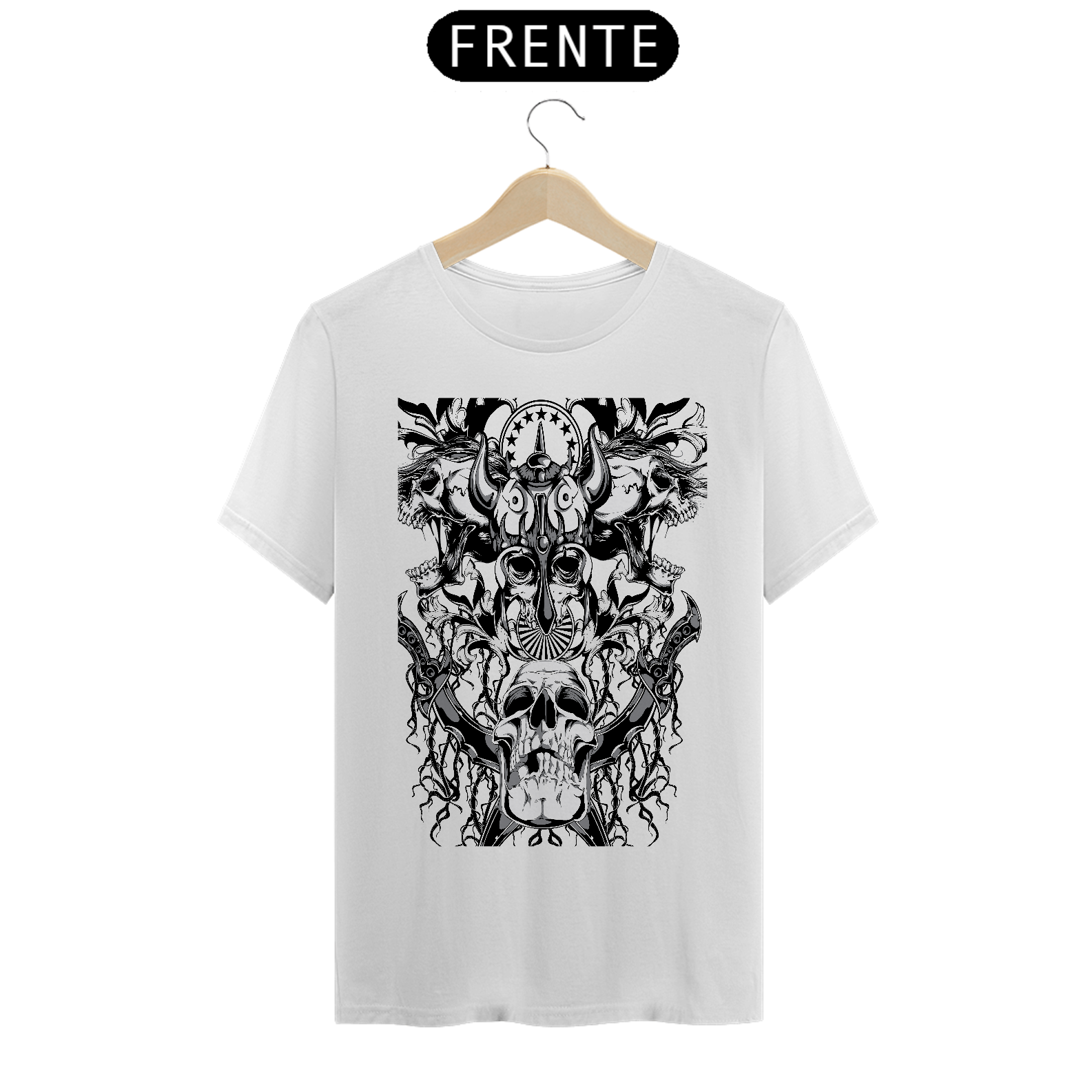 CAMISA CAVEIRA DE CHIFRE