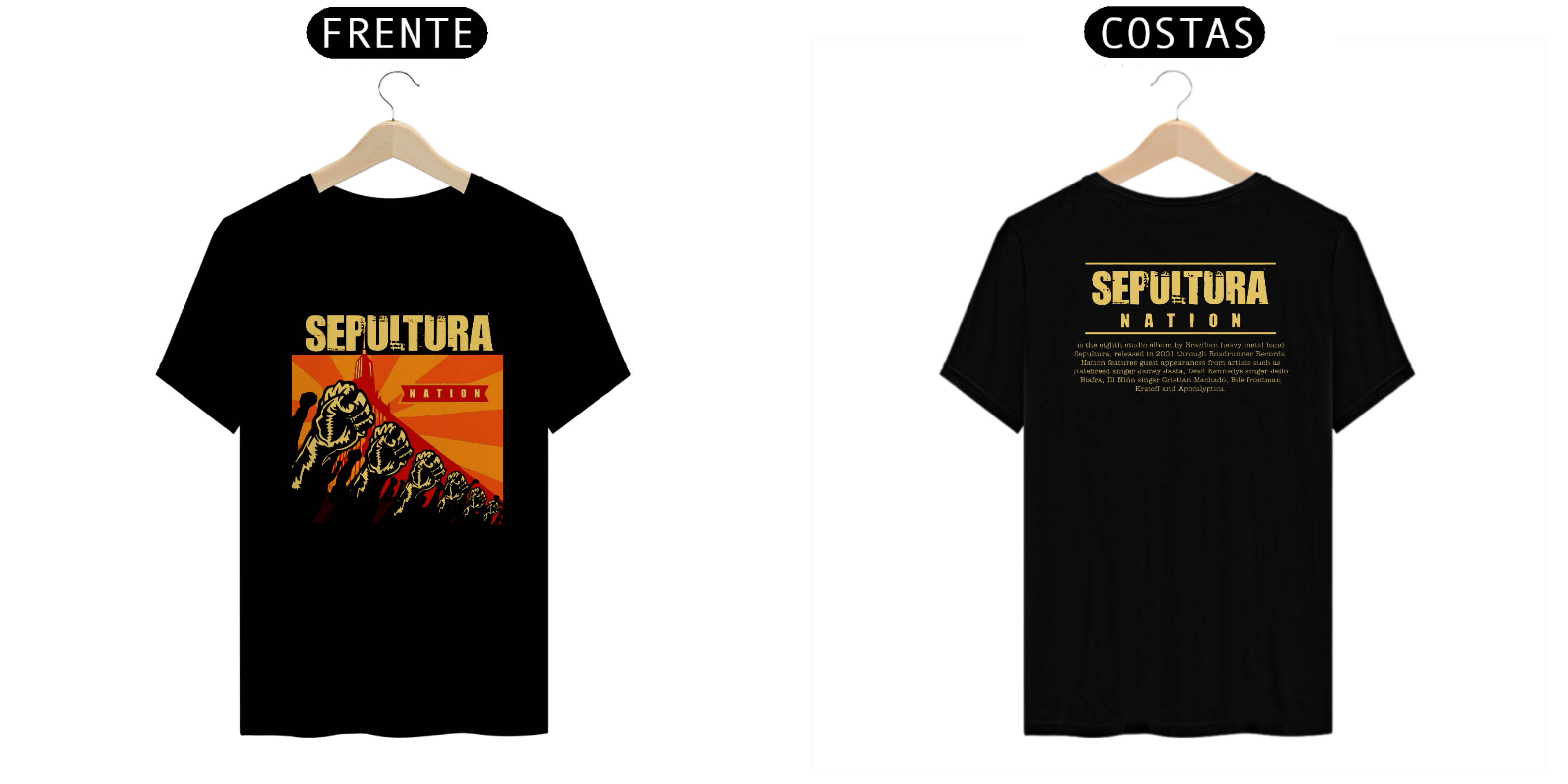 Nome do produto: CAMISA: SEPULTURA