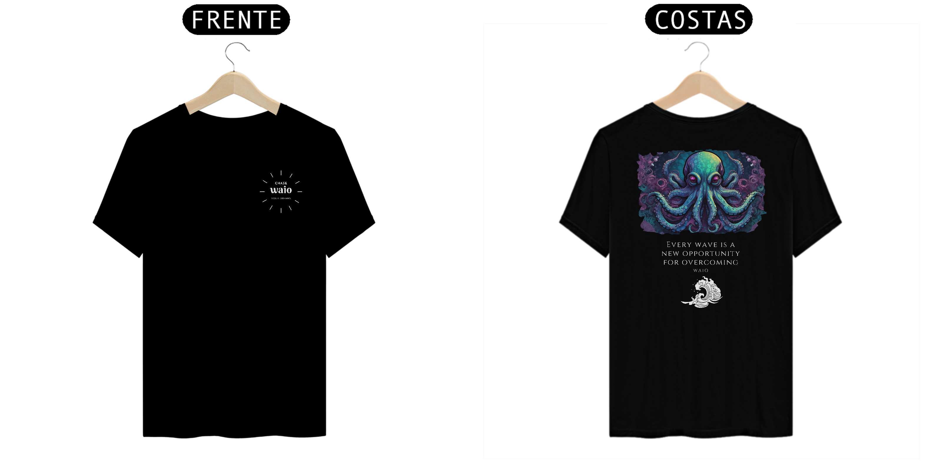 Camiseta Waio - Purple Octopus