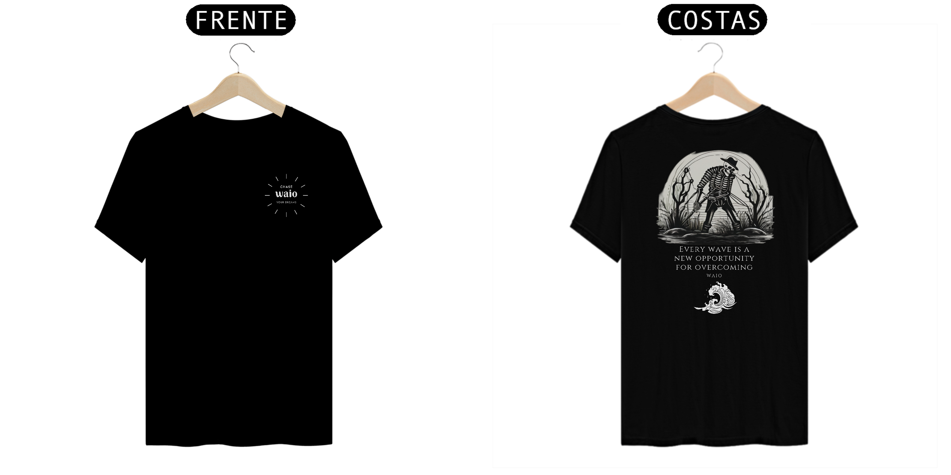 Camiseta Waio - Skeleton Fisherman