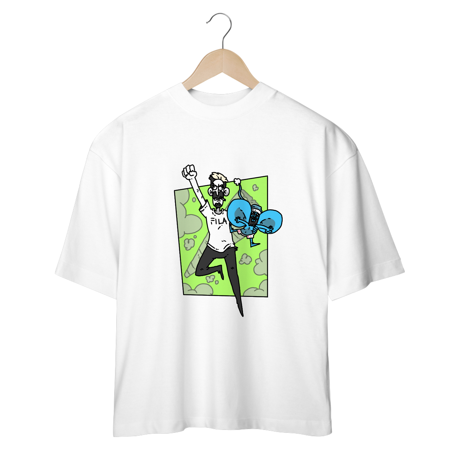 Camiseta Oversized Oversized - Meu Herói