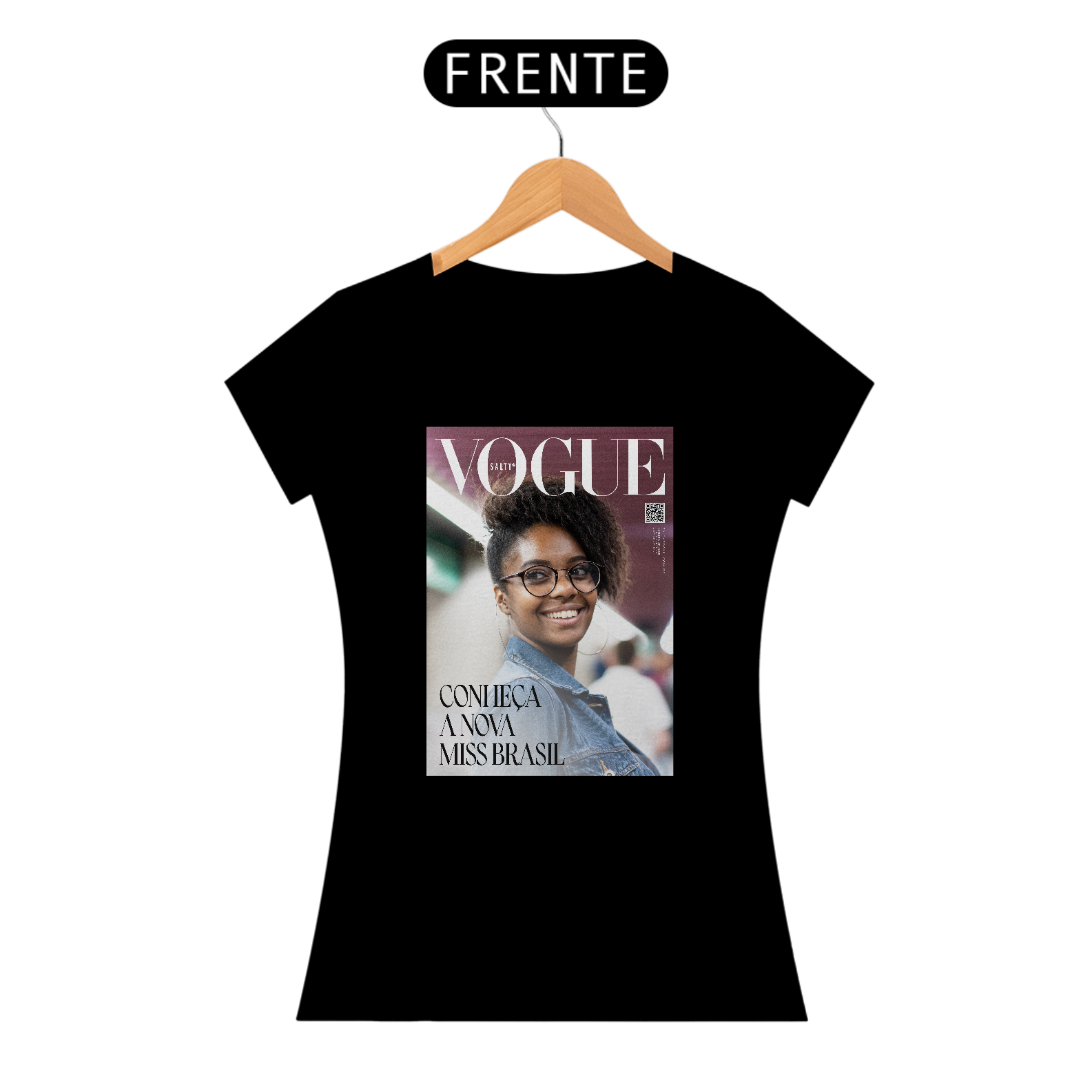 T-Shirt Personalizável Fem. - Capa Revista Vogue 2