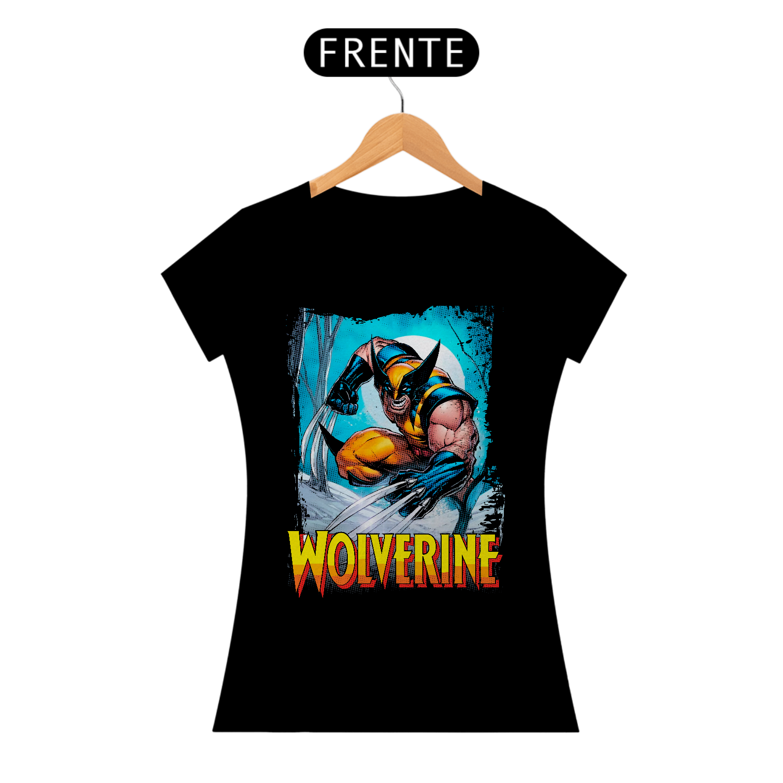 T-shirt Premium Feminino X-men Wolverine