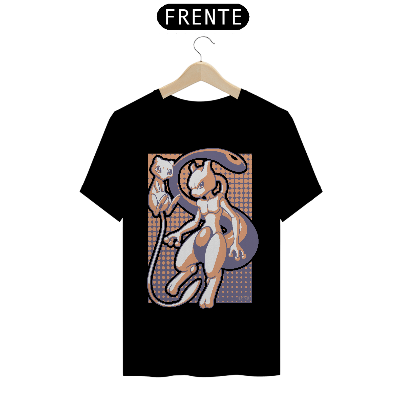 T-shirt Premium Unissex pkémon Mewtwo