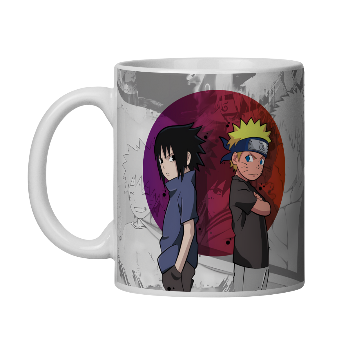 Caneca Naruto e Sasuke Naruto Clássico 