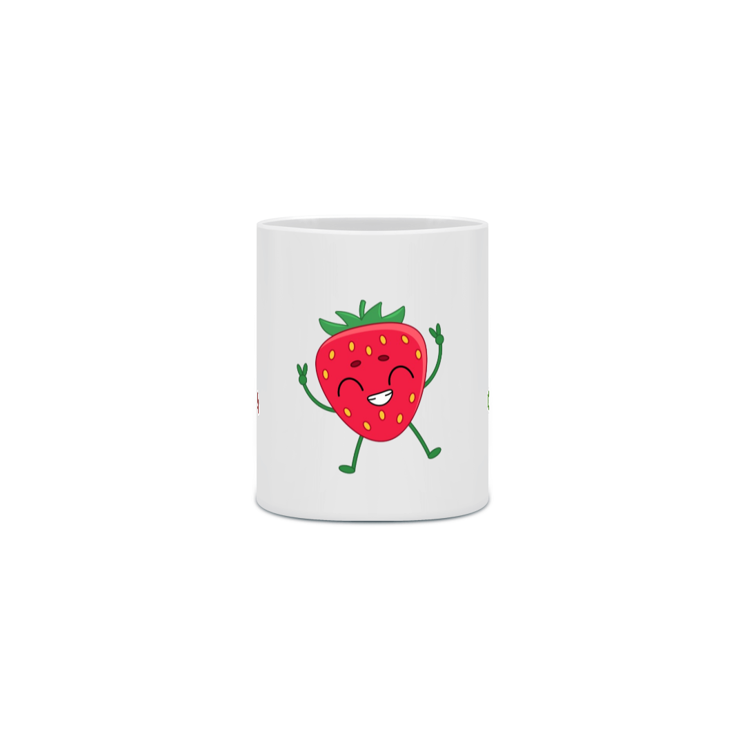 Caneca - Morango - Mansão Colorida