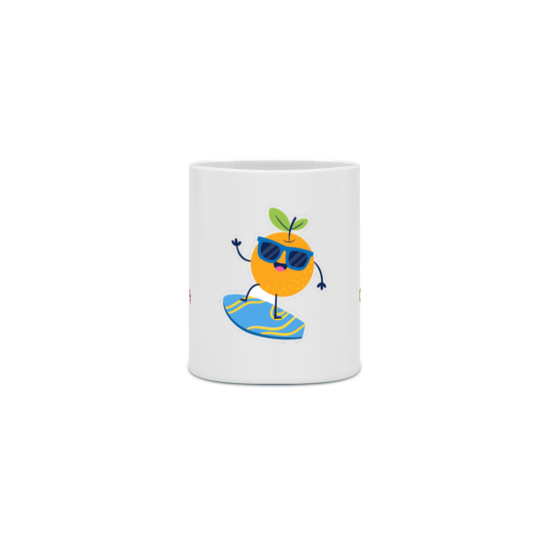 Caneca - Laranja Surfista - Mansão Colorida
