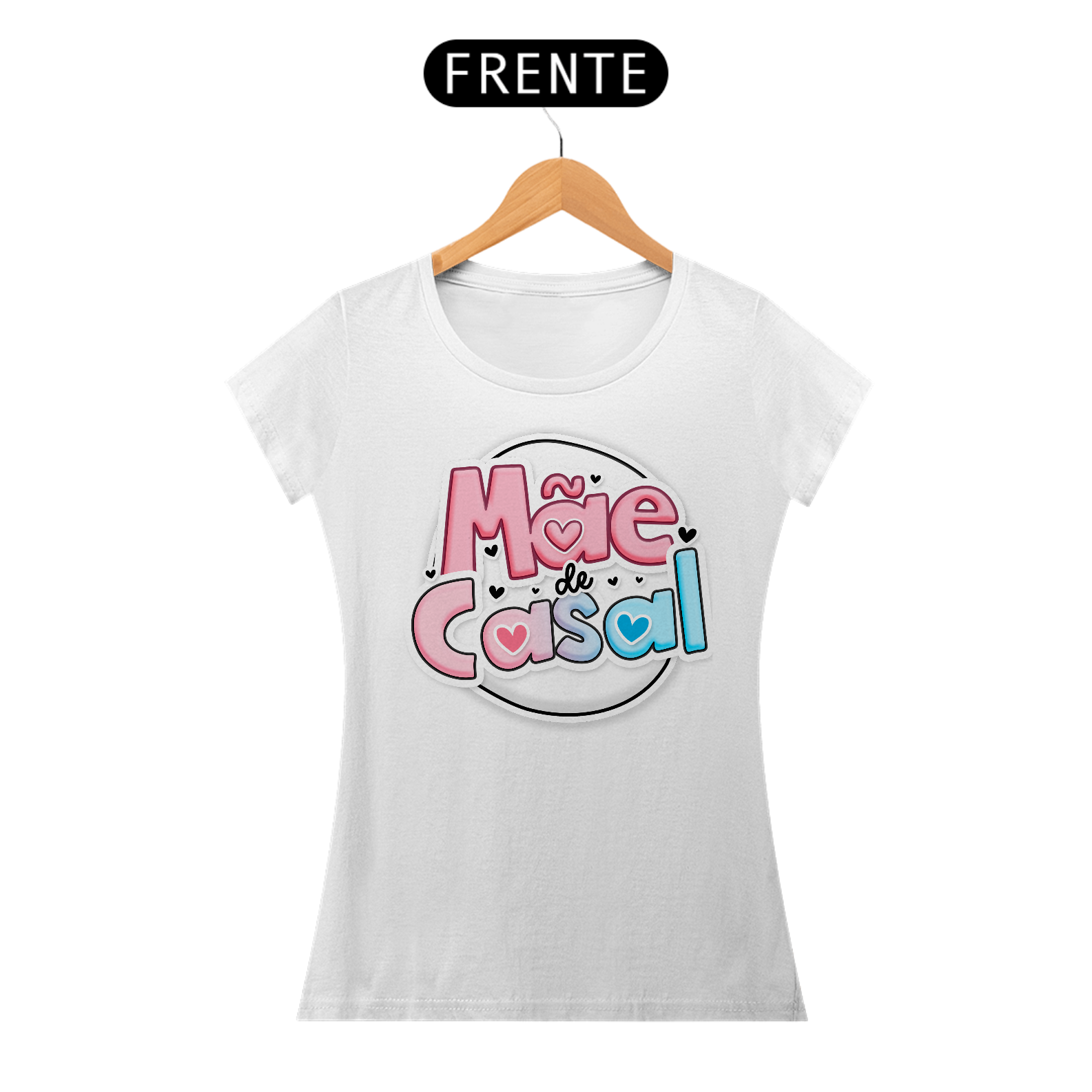 Mãe de Casal - Camiseta Feminina