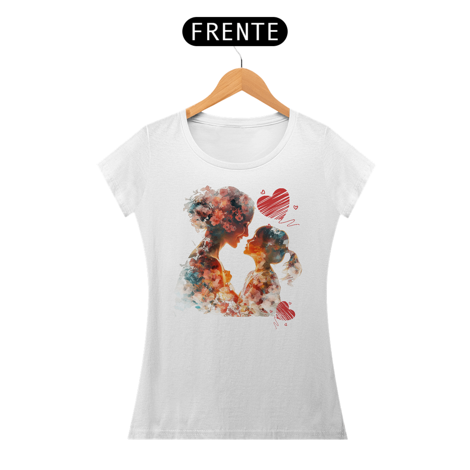 Amor de Mãe e Filha - Camiseta Feminina