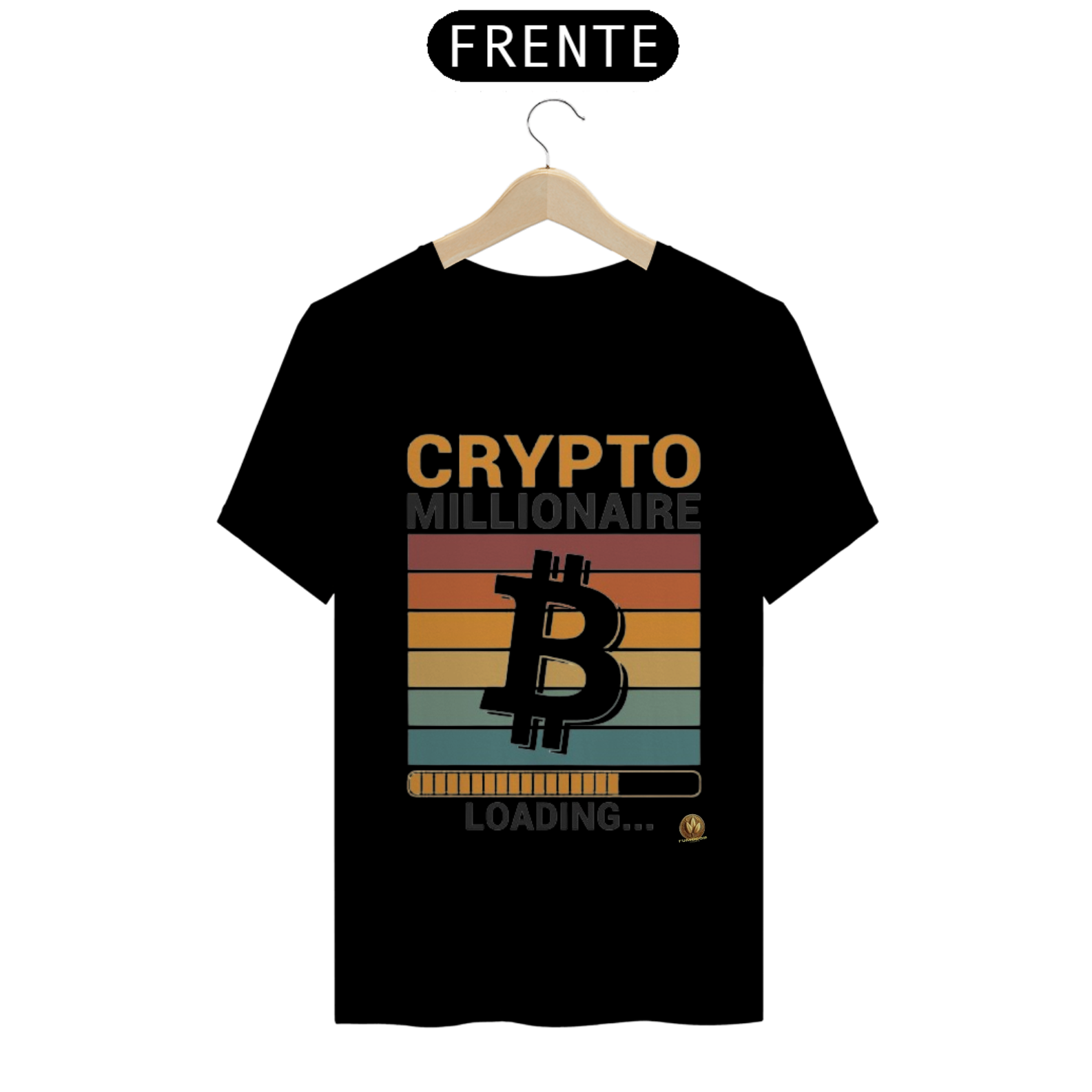 T-SHIRT CRIPTO MILIONARIO BITCOIN