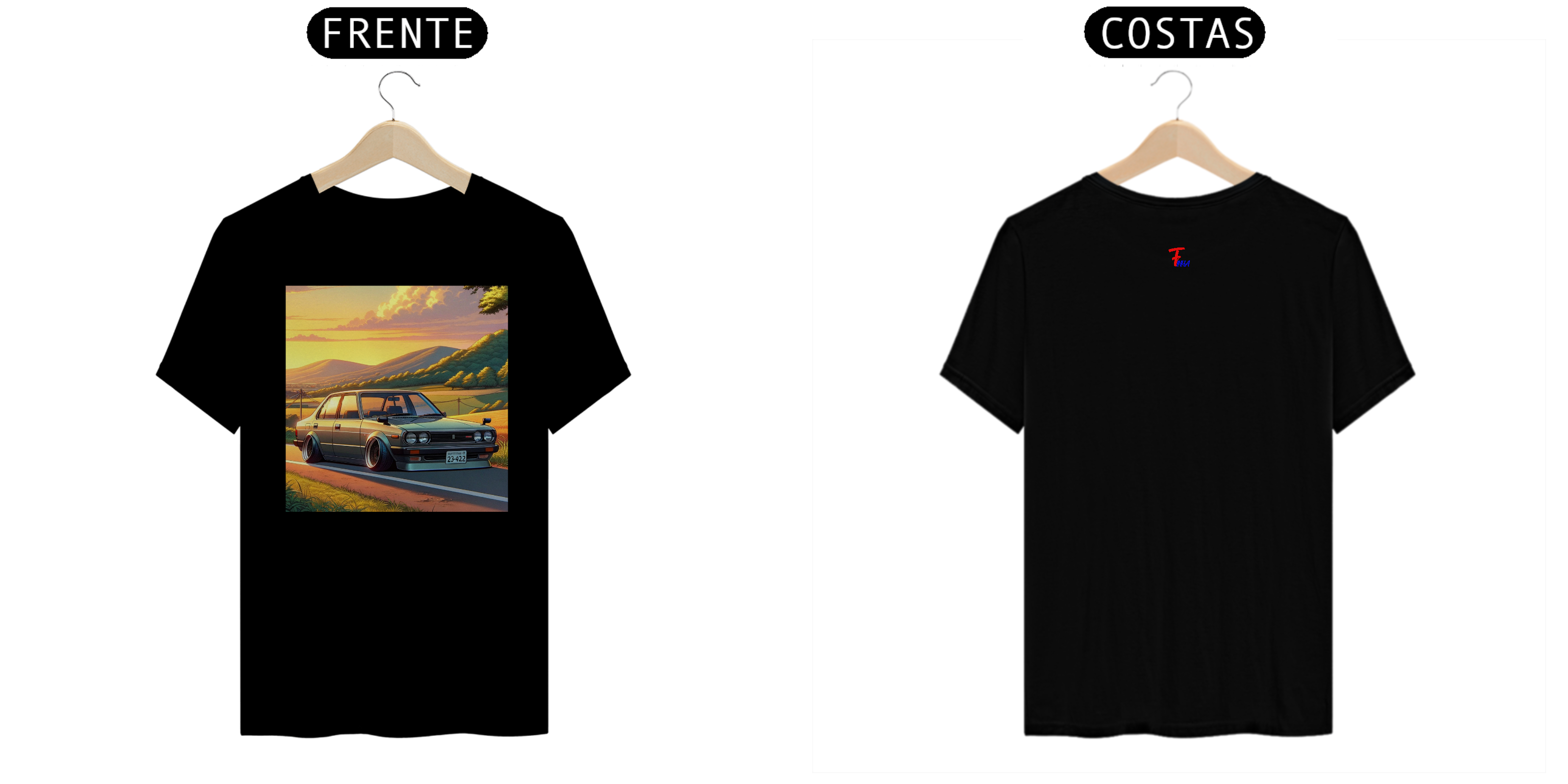 CAMISA DA FINHA COM ESTAMPA DE CARRO REBAIXADO