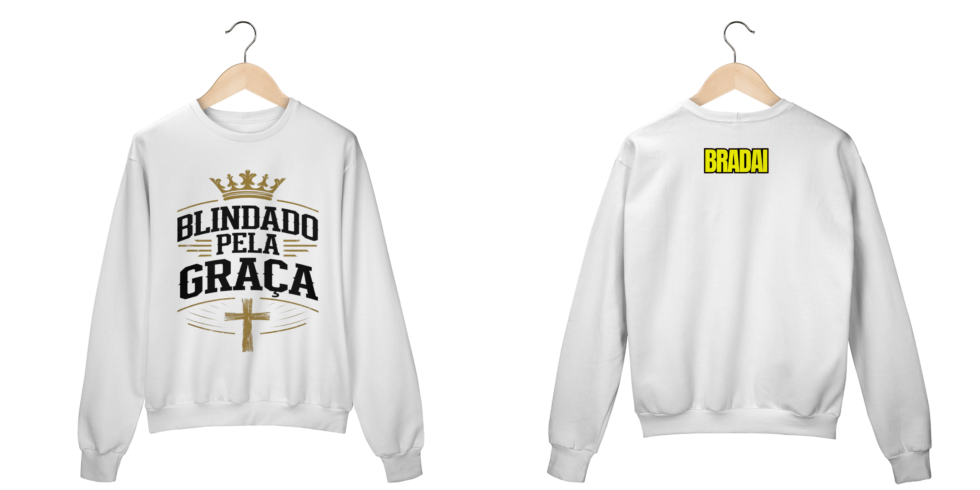 Nome do produto: Moletom Blindado Pela Graça