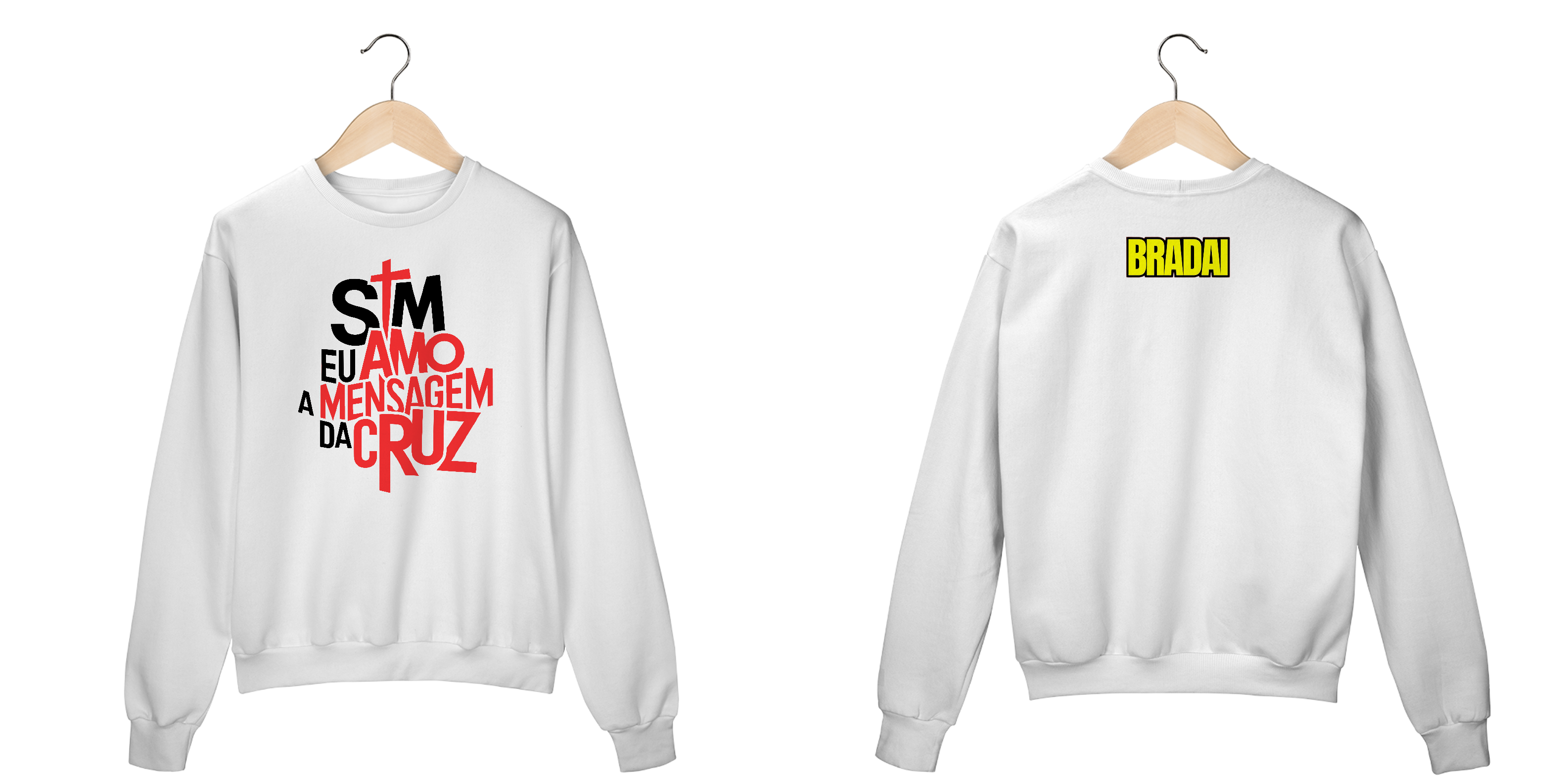 Nome do produto: Moletom Mensagem da Cruz