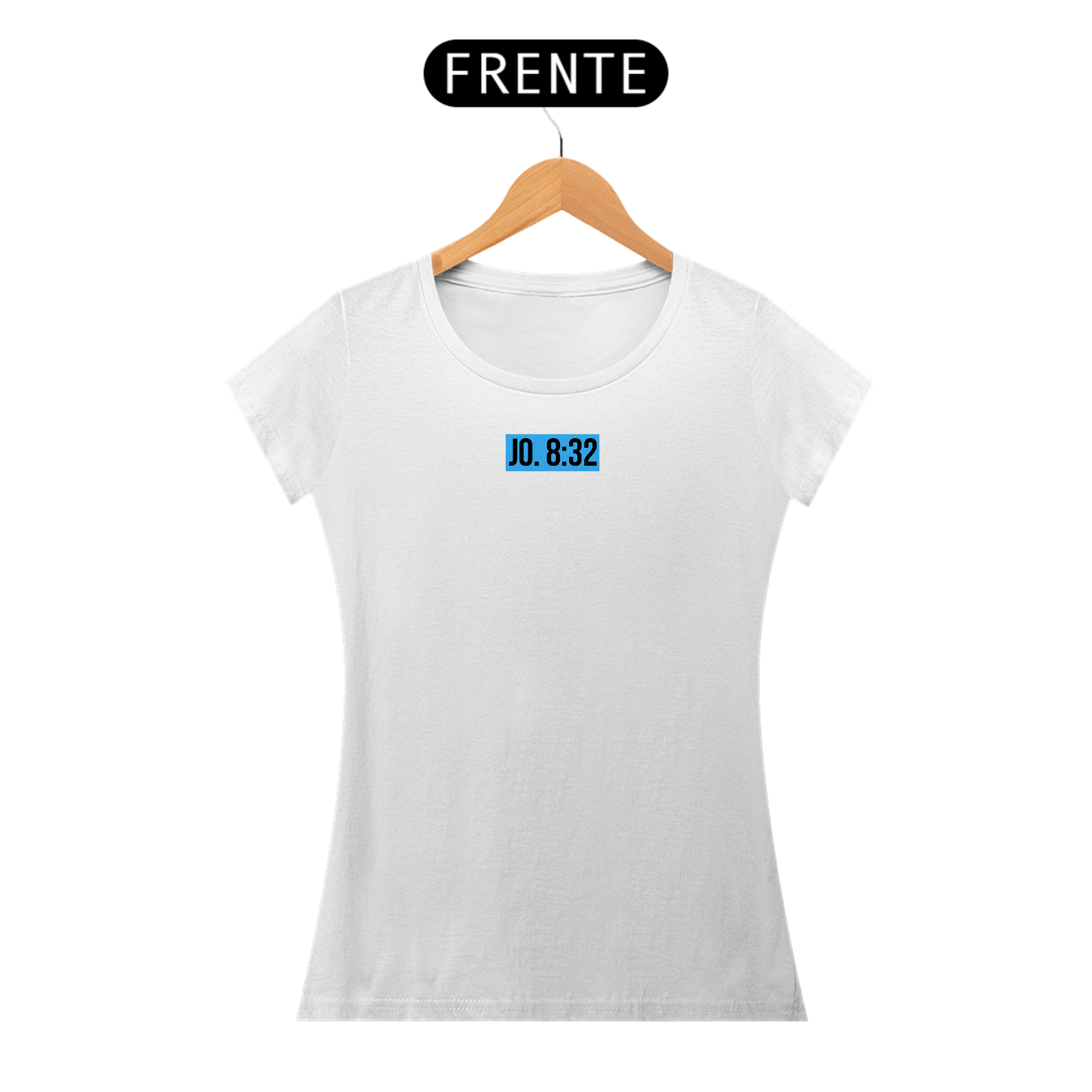 Nome do produto: Camiseta Feminina Baby Look Jo. 8:32 - \