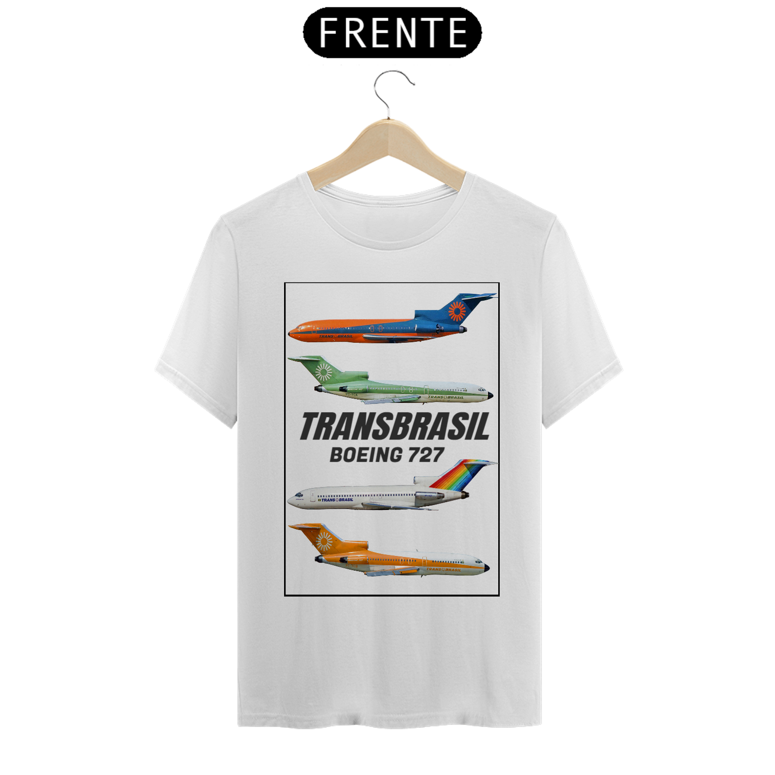 Camiseta TransBrasil 727 Modelo 1A