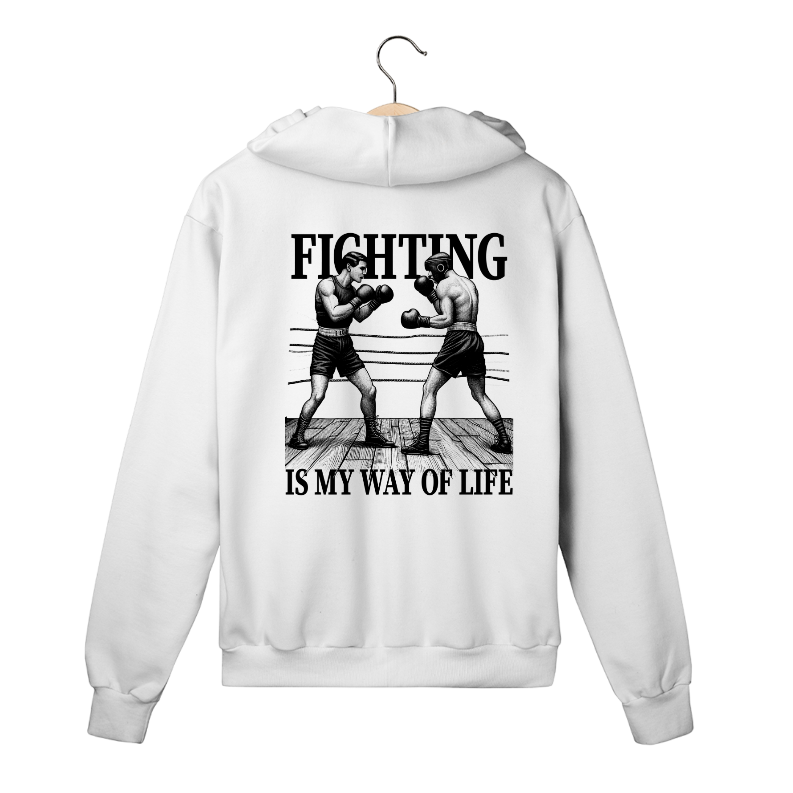 Moletom com ziper Vintage Boxing - Way of Life