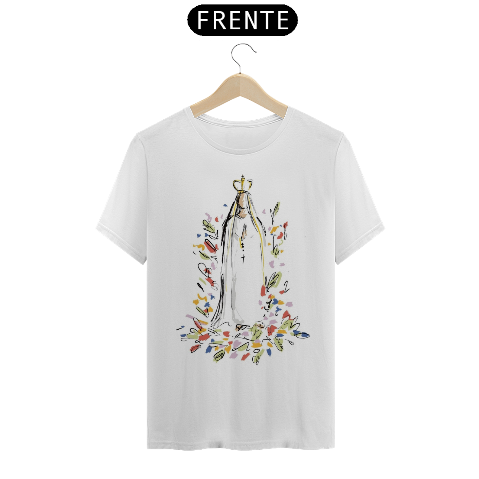 Nome do produto: Camiseta Nossa Senhora de Fátima