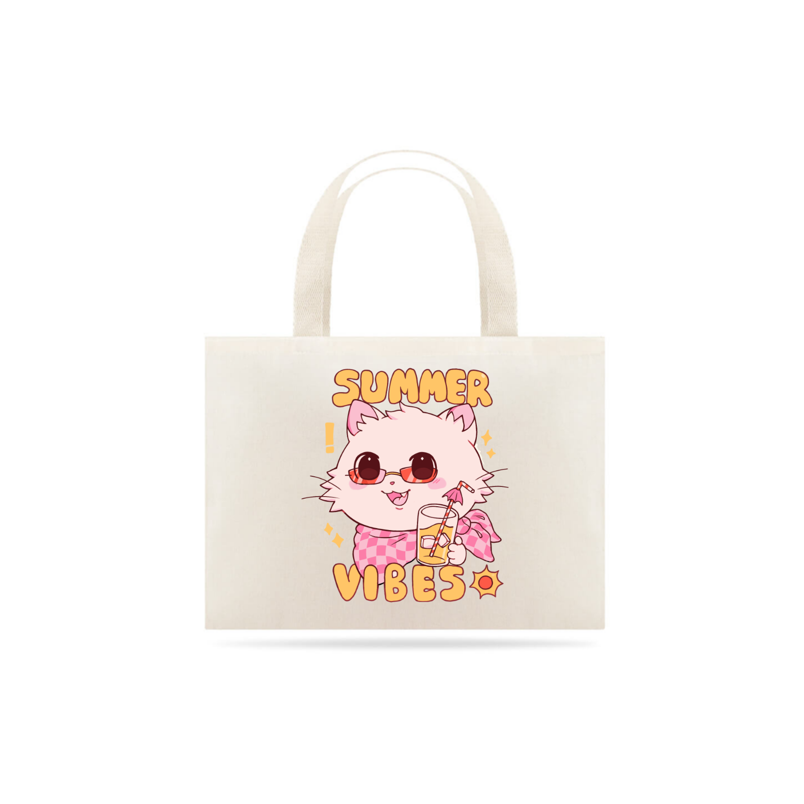 Ecobag gatinho summer vibes