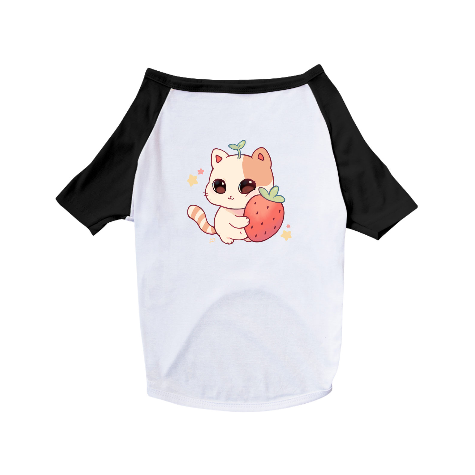 Camisa para pet - gatinho e seu moranguinho