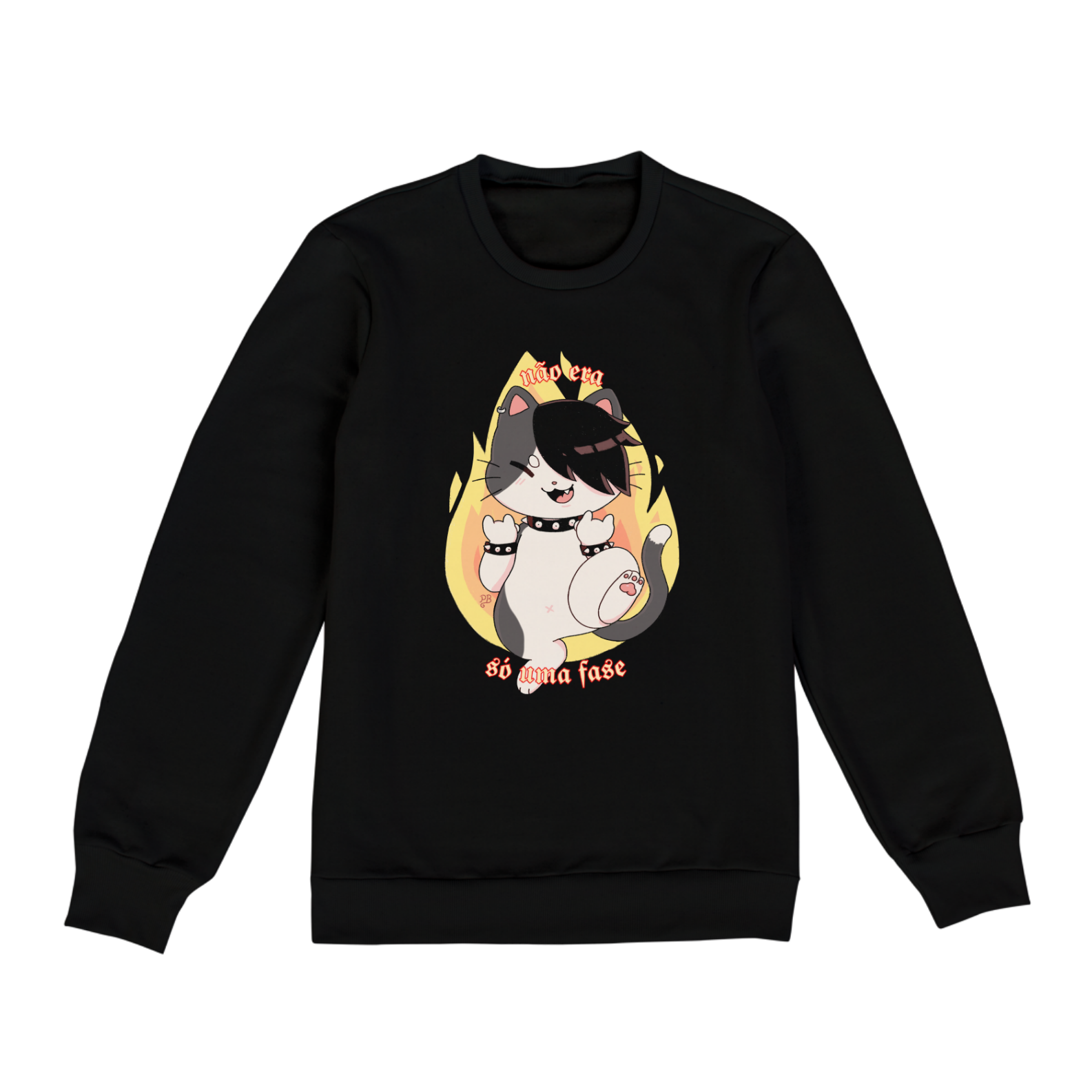 Moletom Fechado, gatinho - não era só uma fase