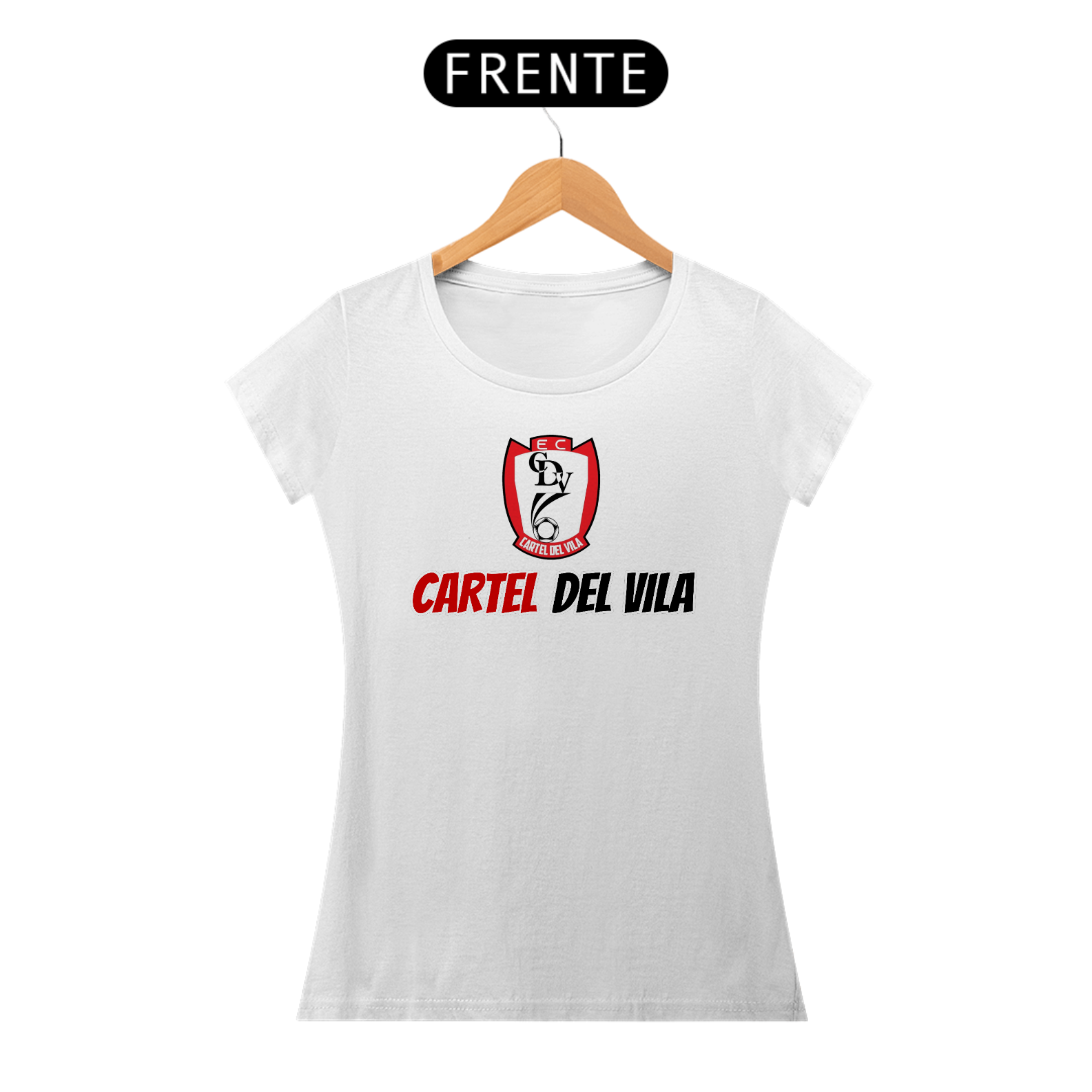 Camisa feminina escudo e nome Cartel Del Vila