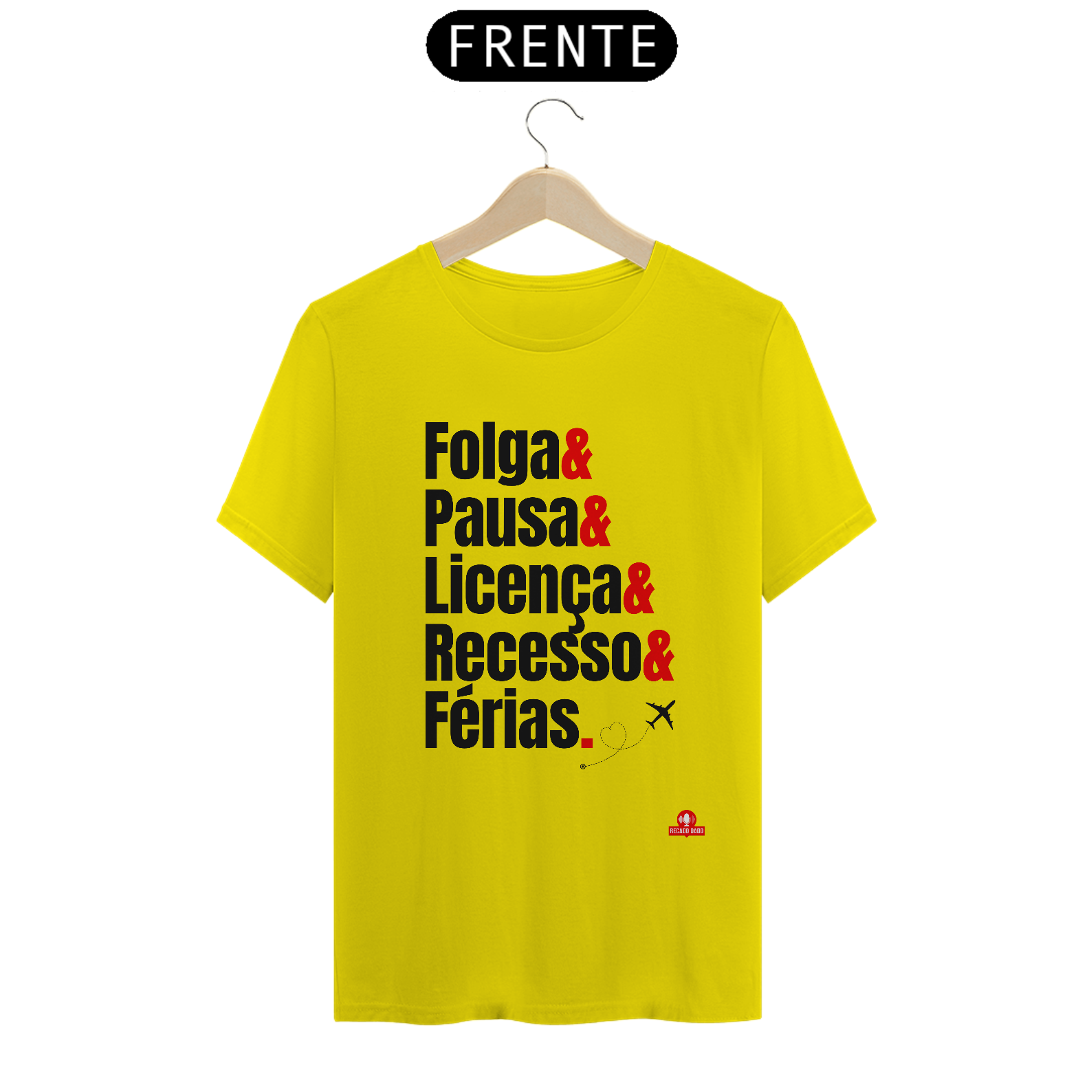 Camiseta de viagem com frase 