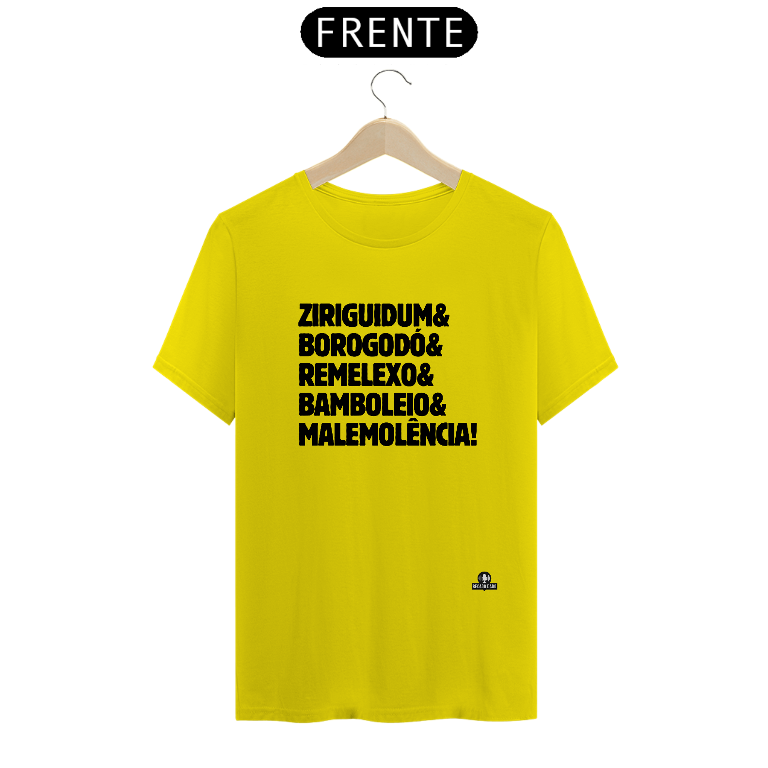 Nome do produto: Camiseta com as expressões brasileiras \