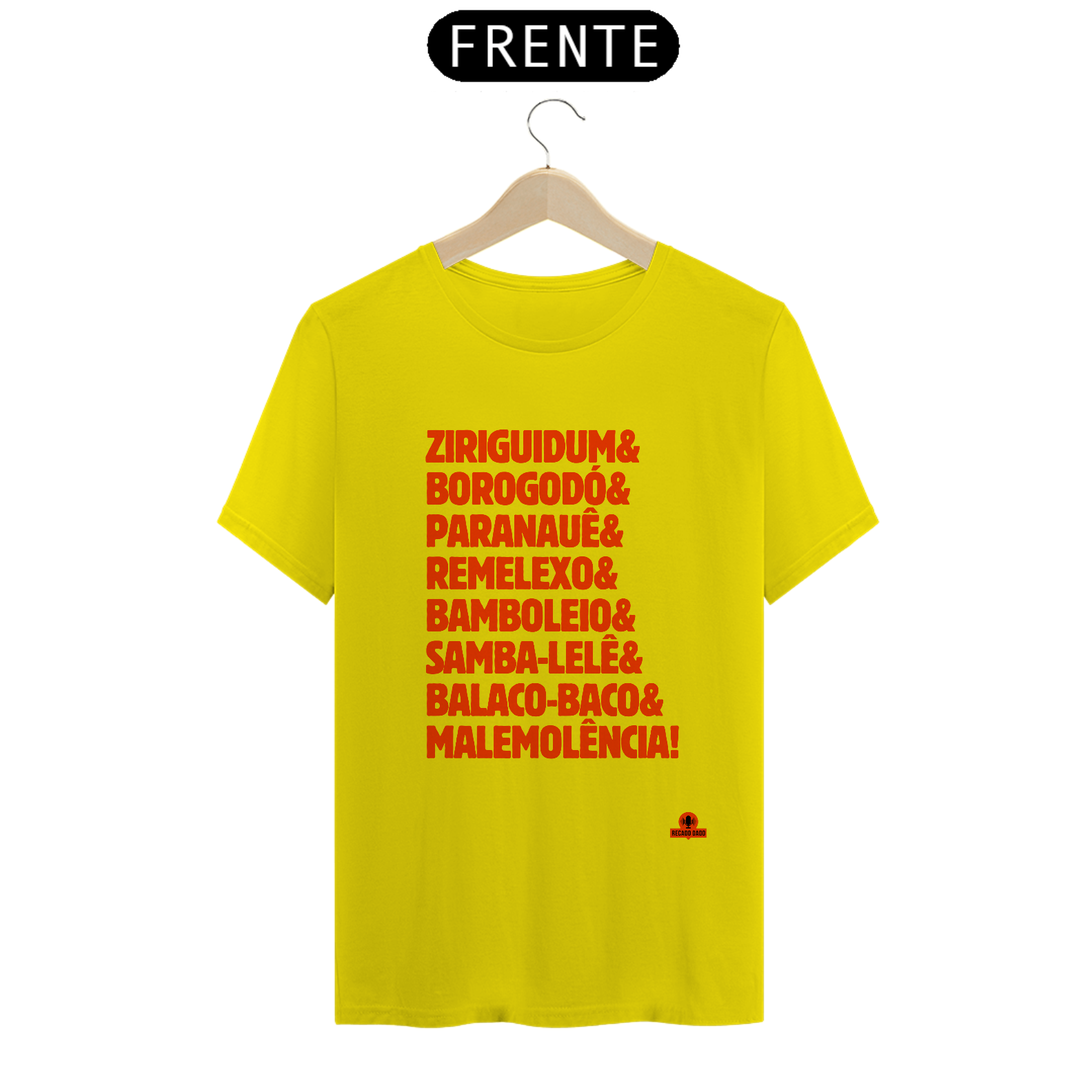 Camiseta com as expressões brasileiras 