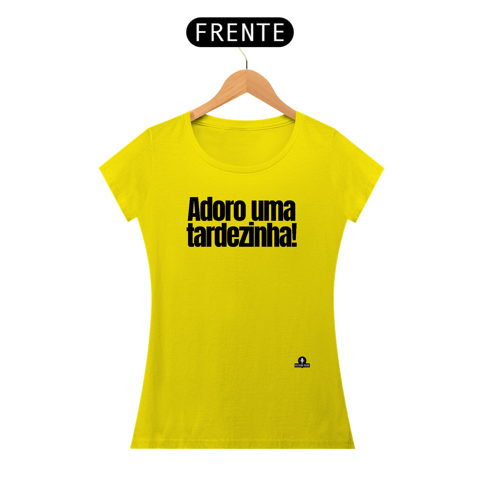 Camiseta feminina de pagode com frase 