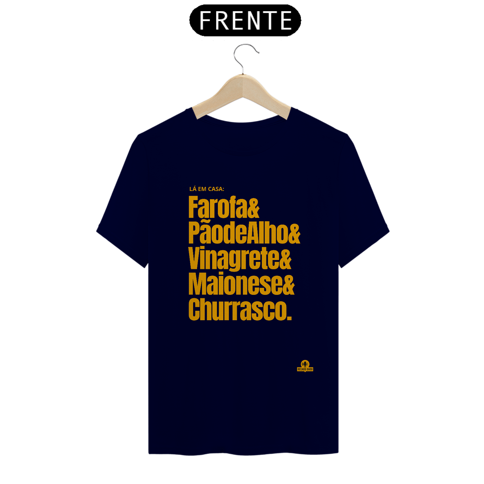Camiseta com frase 
