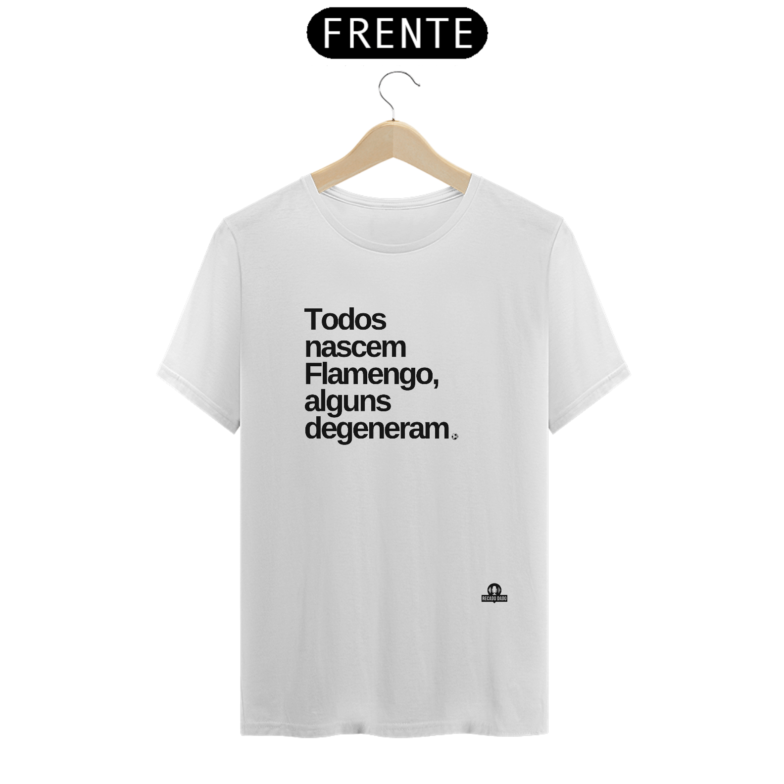 Camiseta com frase futebol 
