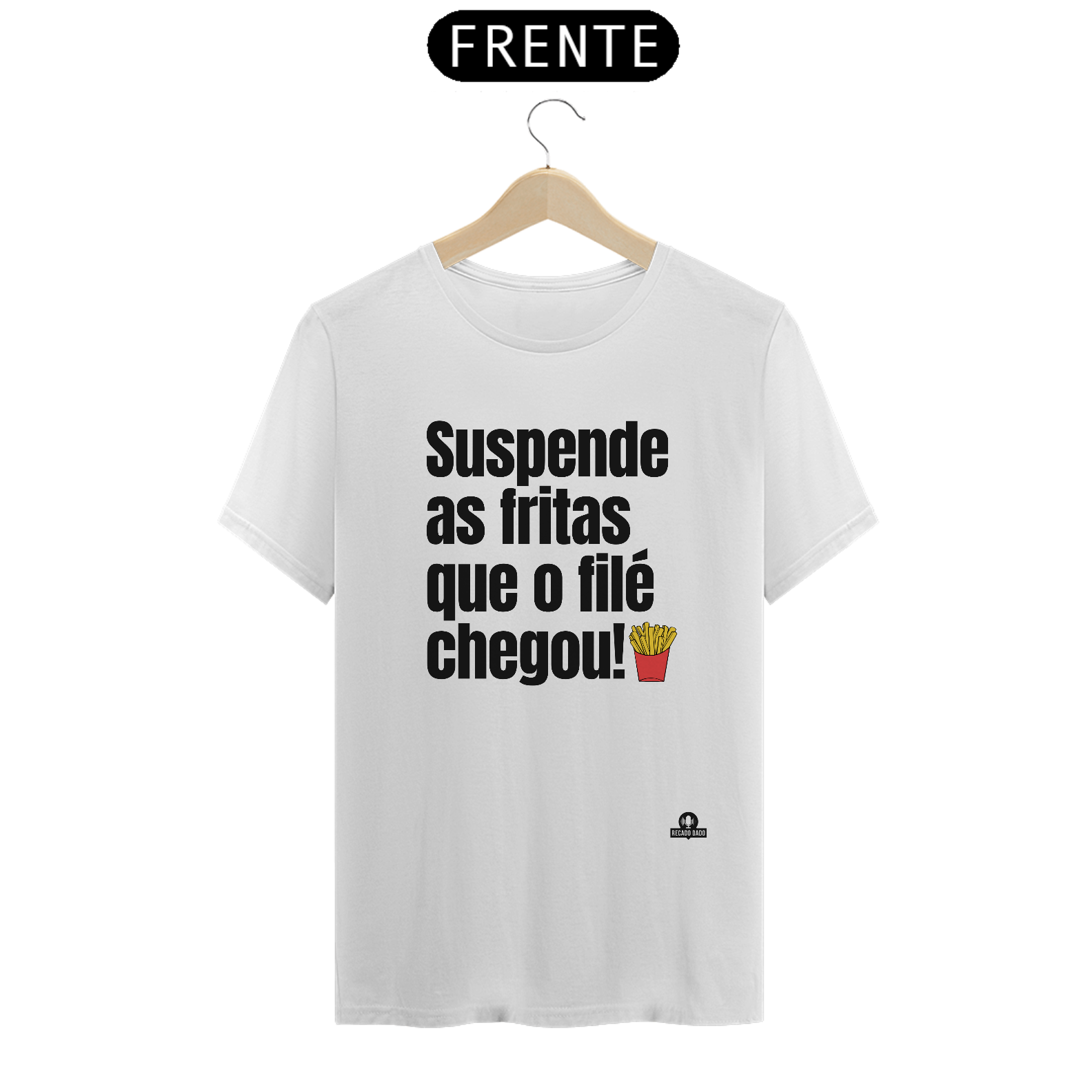 Camiseta engraçada com frase 