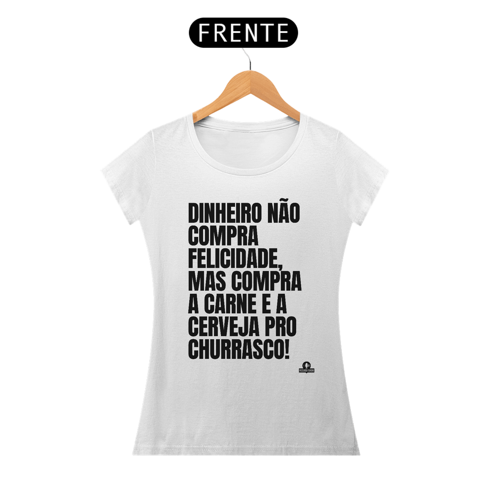 Camiseta divertida com frase 