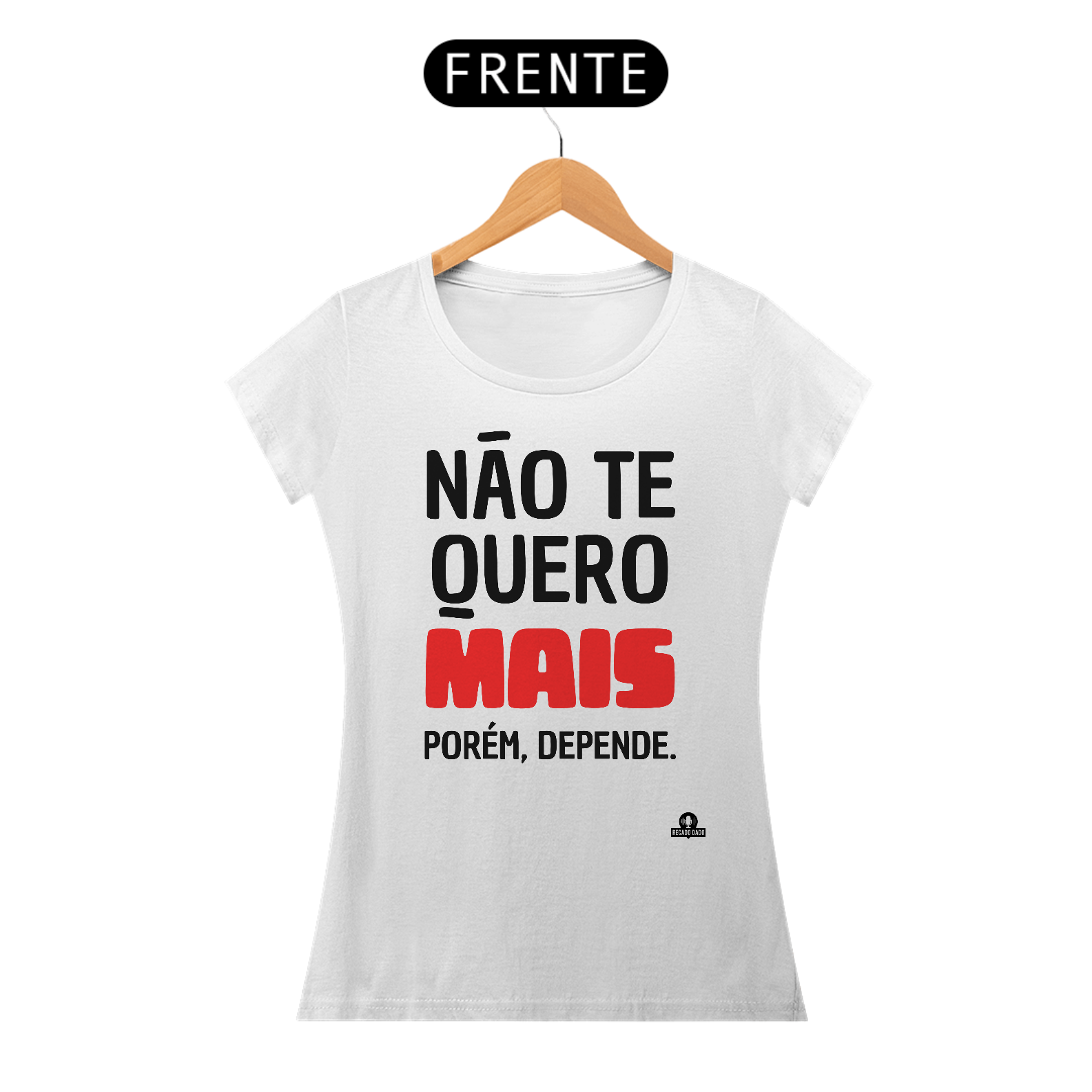 Camiseta engraçada com frase 