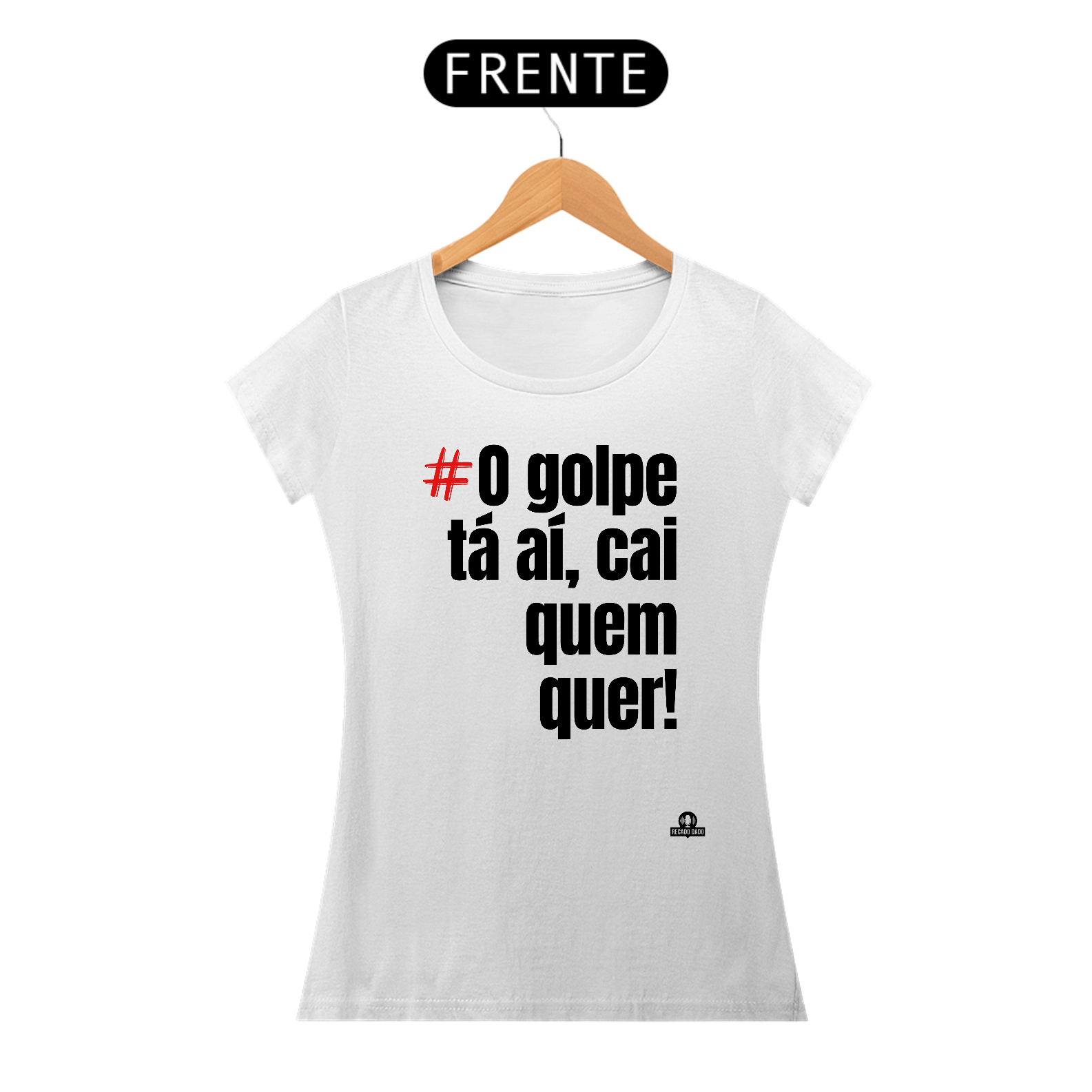 Camiseta engraçada com frase 