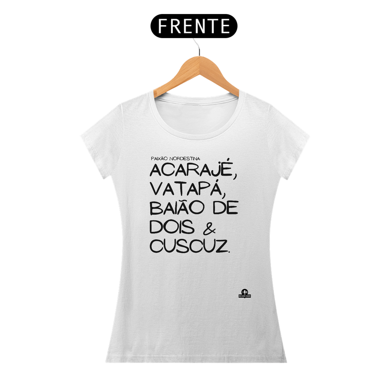 Camiseta feminina de gastronomia 