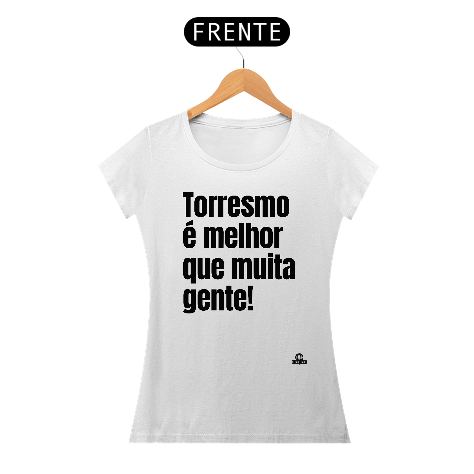 Camiseta feminina com humor frase 